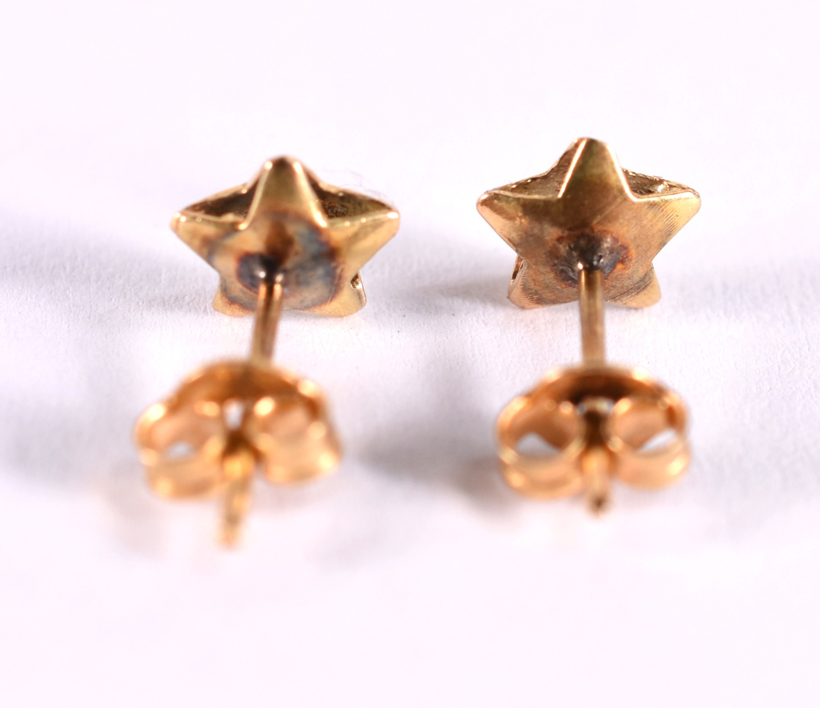 Par de brincos de ouro, contraste 750 feitio estrela (Por motivos de... - foto 3 de 3