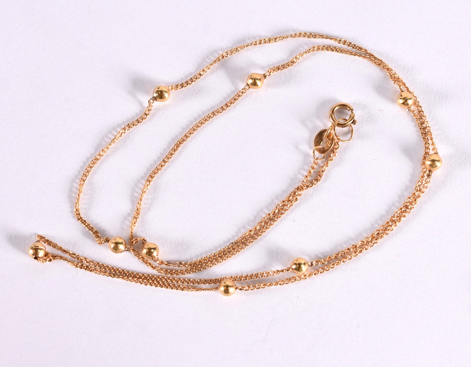 Gargantilha de ouro 18 k, contraste 750 de bolinhas (Por motivos de... - foto 1 de 4
