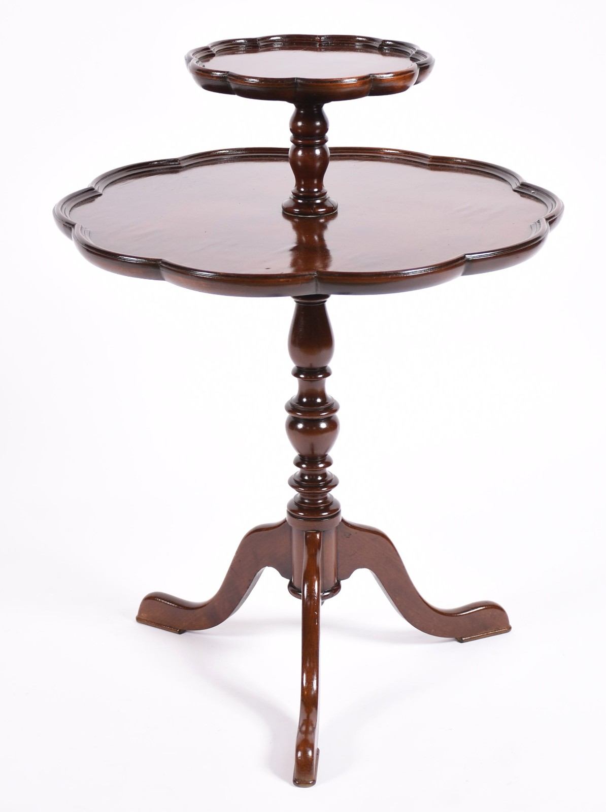 Mesa dita "Cake Table" de madeira nobre com 2 platôs ligados por... - foto 1 de 4