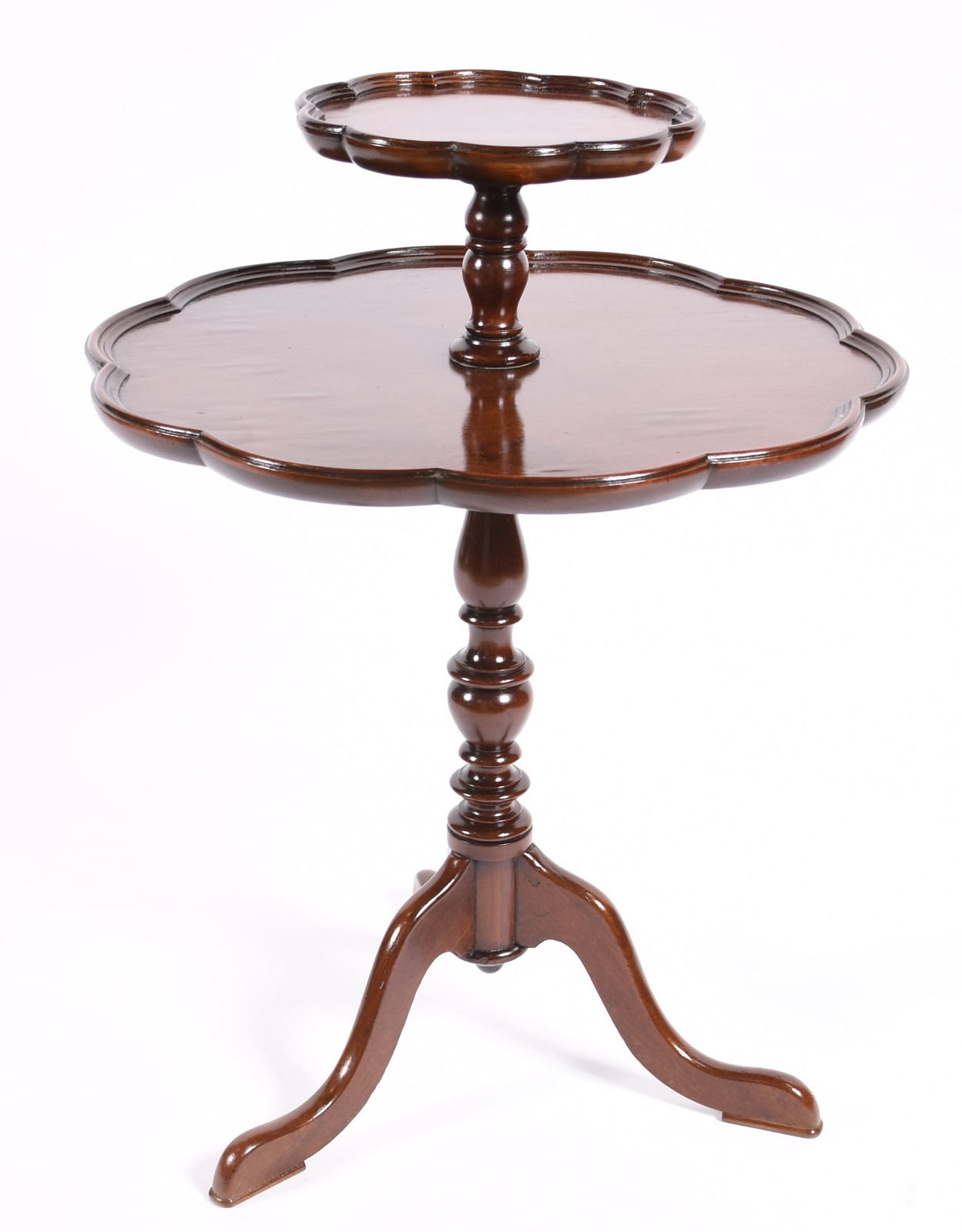 Mesa dita "Cake Table" de madeira nobre com 2 platôs ligados por... - foto 3 de 4