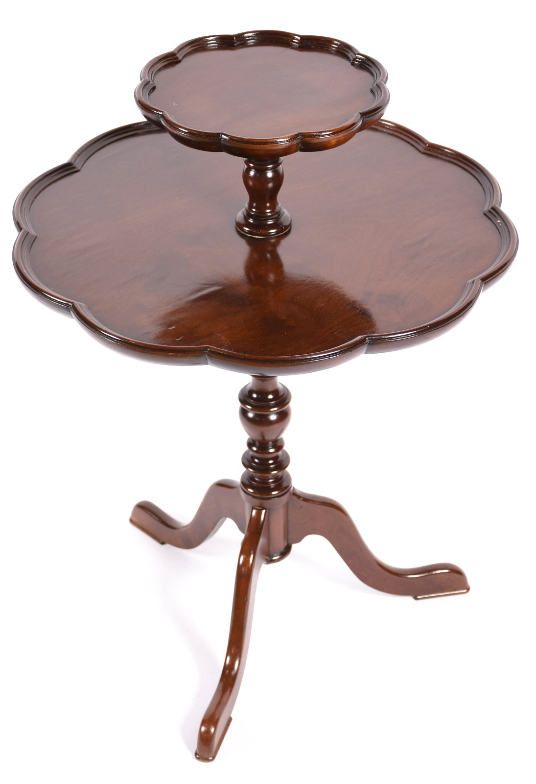 Mesa dita "Cake Table" de madeira nobre com 2 platôs ligados por... - foto 2 de 4