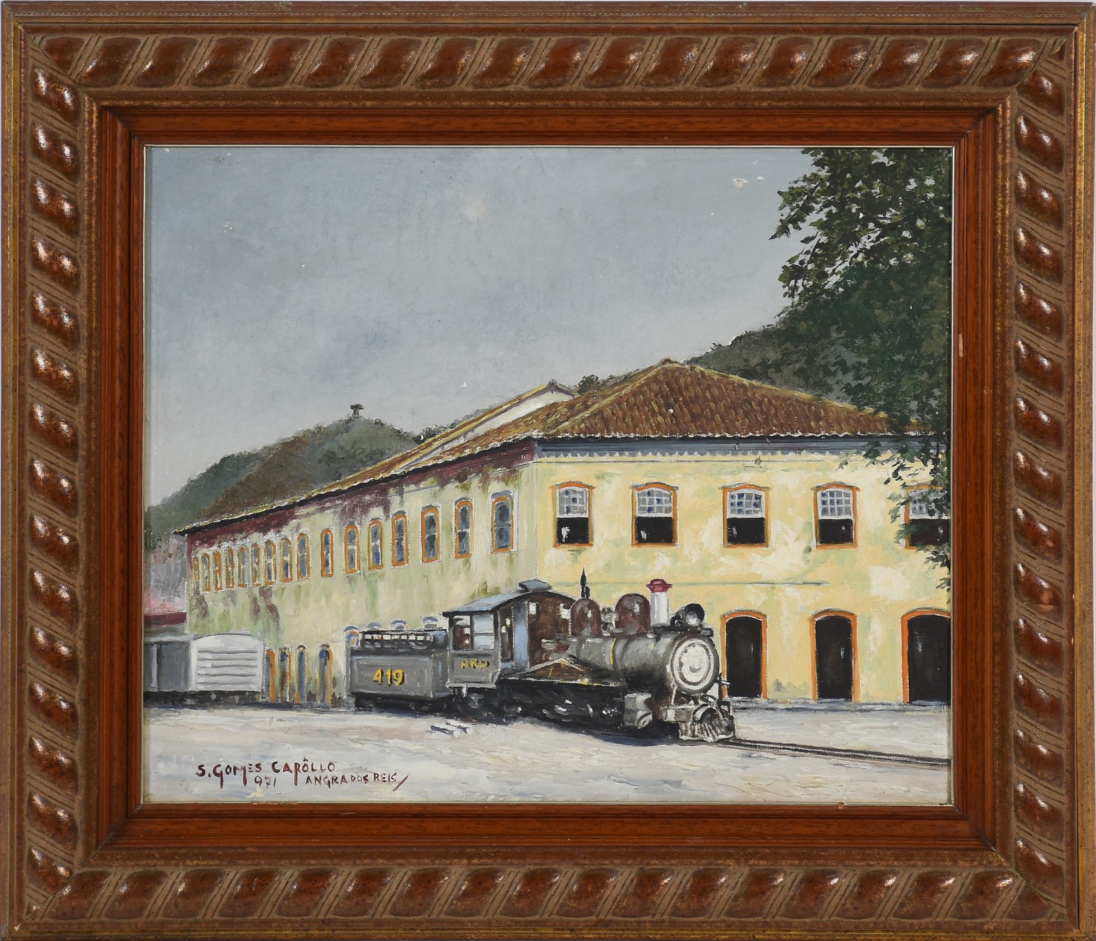 Sobragil Carôllo (1896-1974), Casario e locomotiva, Angra dos Reis - foto 2 de 4
