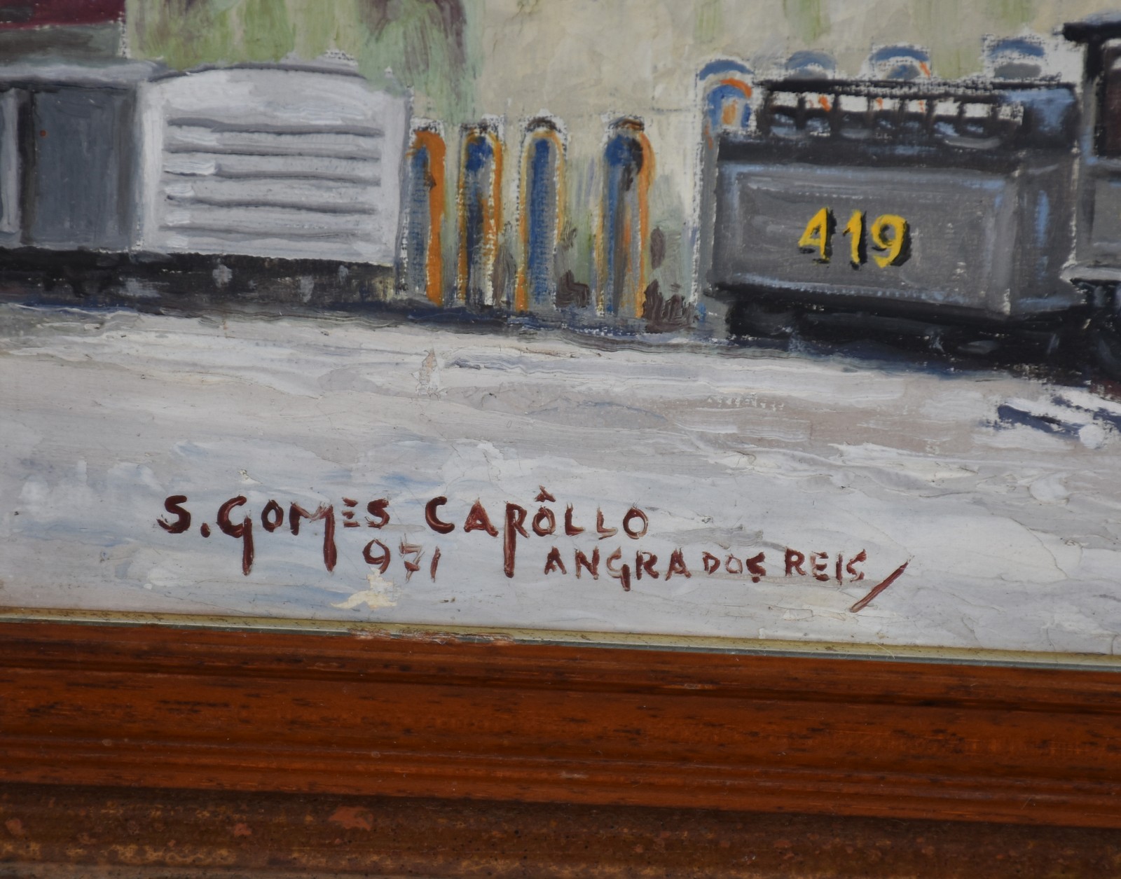 Sobragil Carôllo (1896-1974), Casario e locomotiva, Angra dos Reis - foto 3 de 4