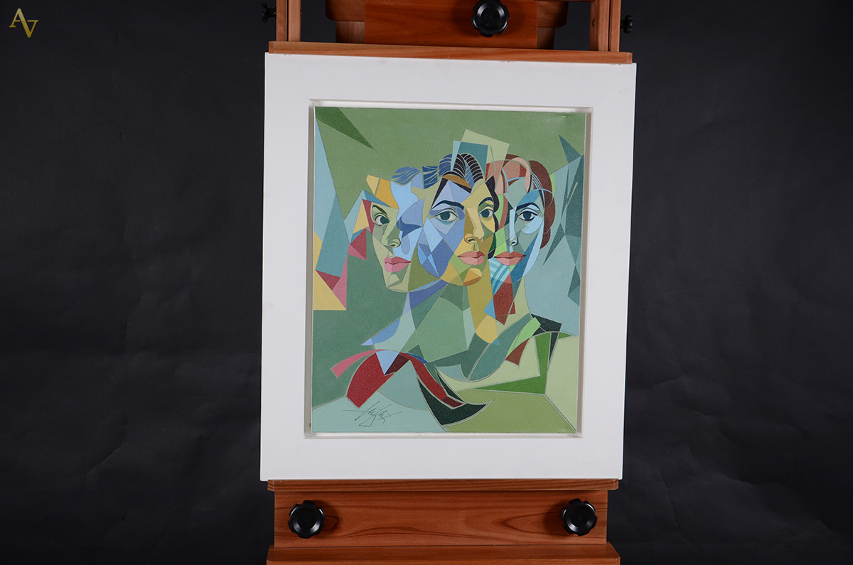 HENRI CARRIERES - Figuras - OST - 50 x 60 - foto 2 de 2