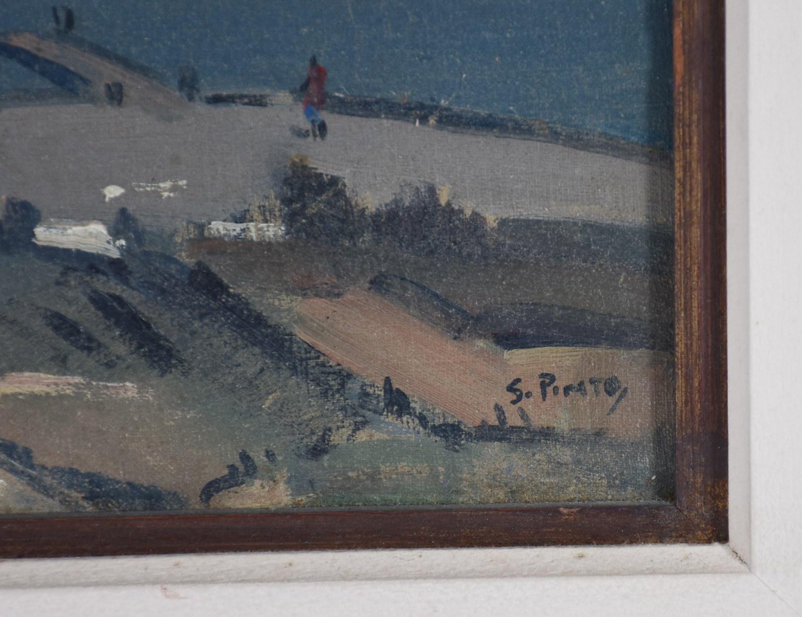 Sylvio Pinto (1918-1997), Marinha com barcos - foto 3 de 4