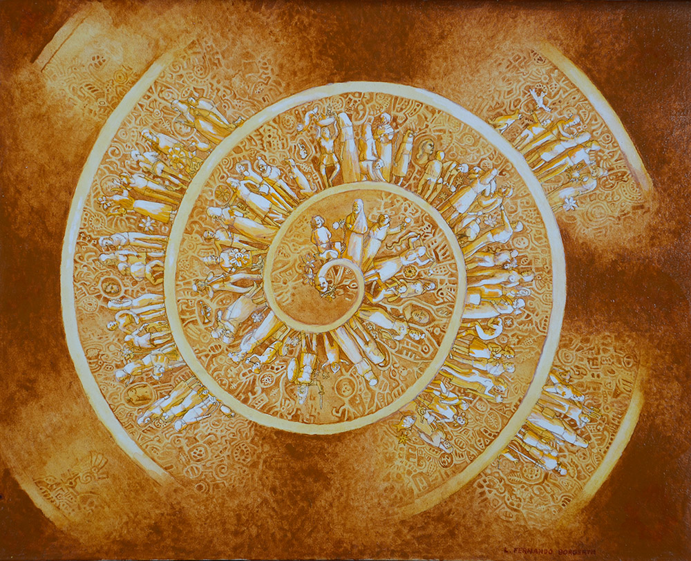 BORGERTH - Espiral de dois centros - AST - 41 x 33 - foto 1 de 2