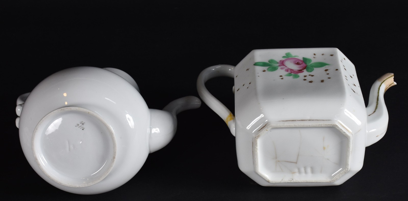 Dois antigos bules de porcelana francesa Velho Paris (partes... - foto 7 de 7