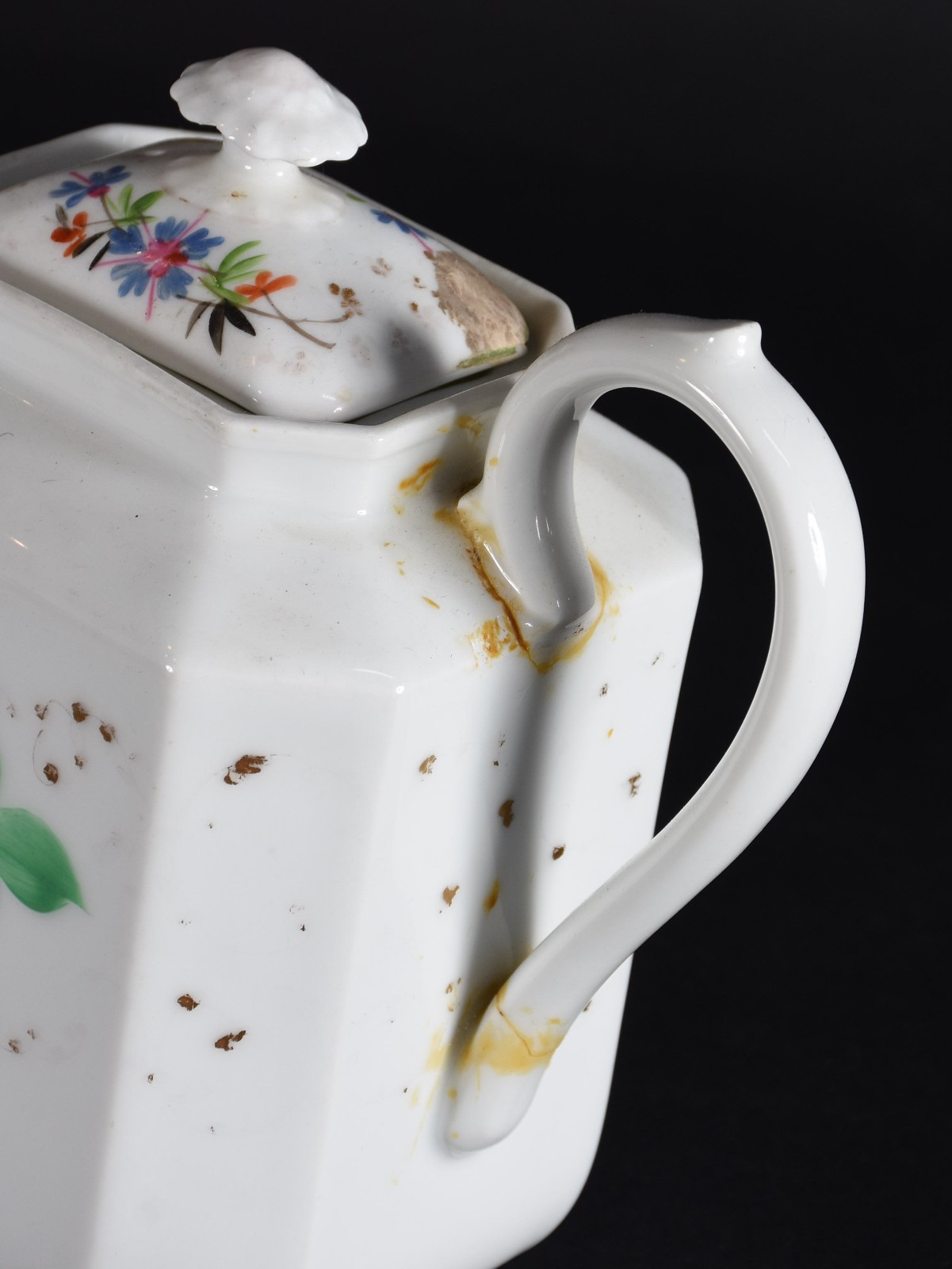 Dois antigos bules de porcelana francesa Velho Paris (partes... - foto 4 de 7