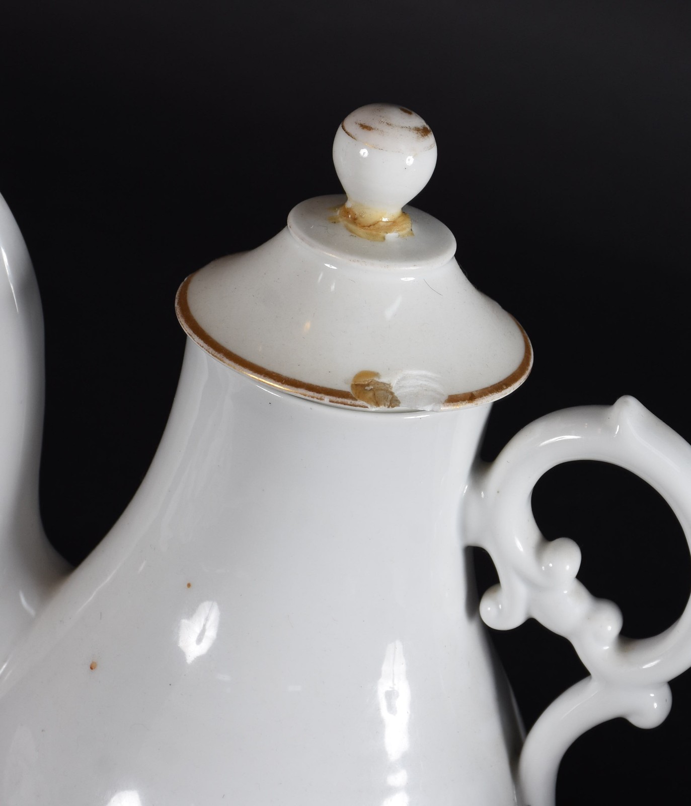 Dois antigos bules de porcelana francesa Velho Paris (partes... - foto 3 de 7