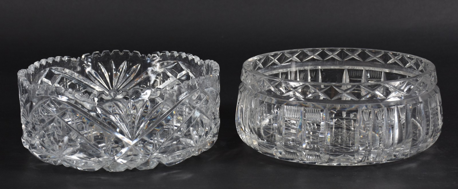 Dois bowls de cristal tcheco lapidado. - foto 3 de 4