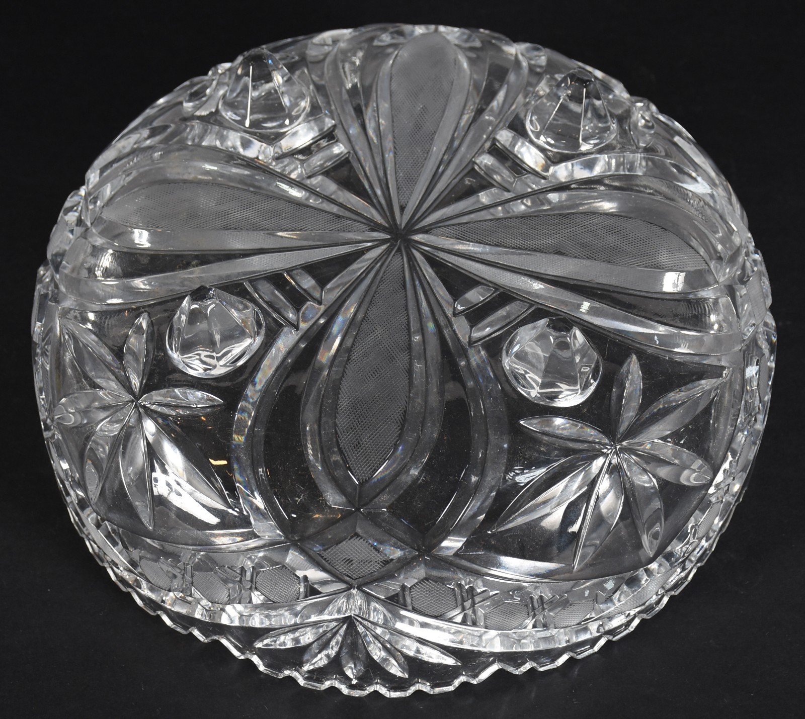 Fruteira de cristal tcheco lapidado. - foto 3 de 3