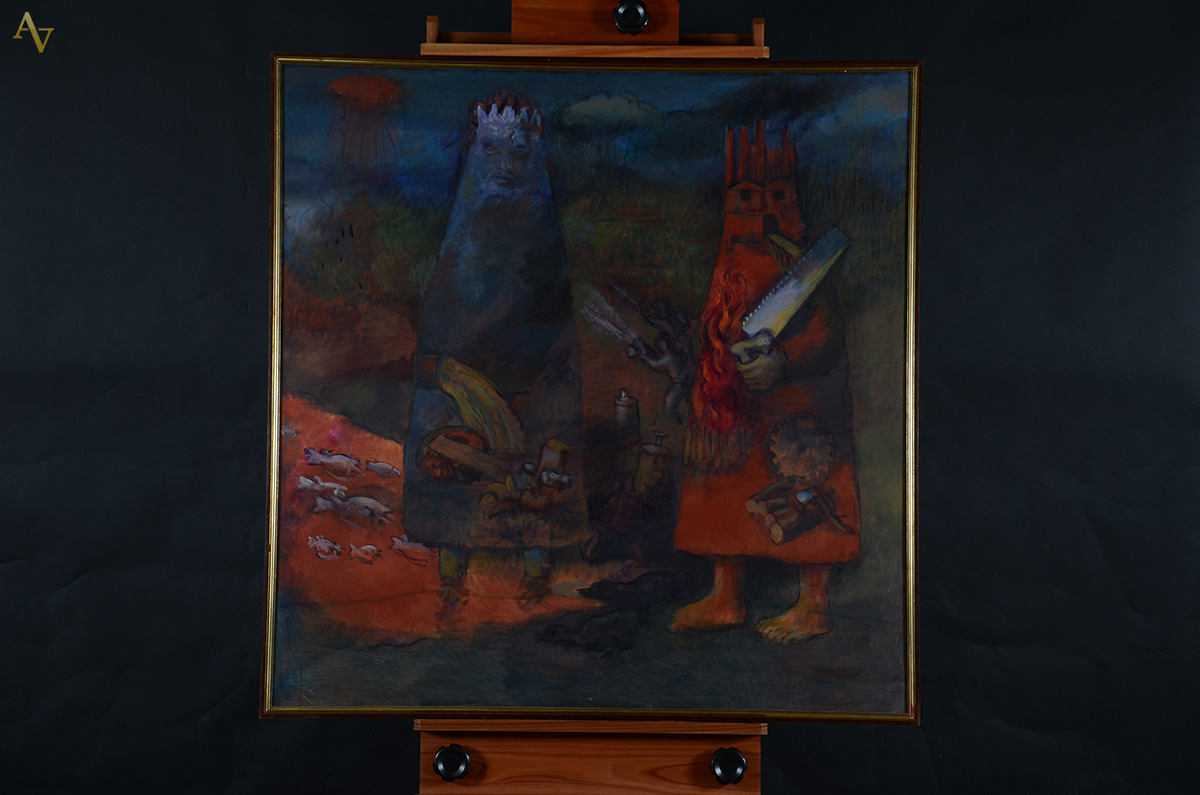 LUIS SOLARI (Uruguai 1918/1993) - Fantasmones y PAisaje Apocalipitco... - foto 2 de 2