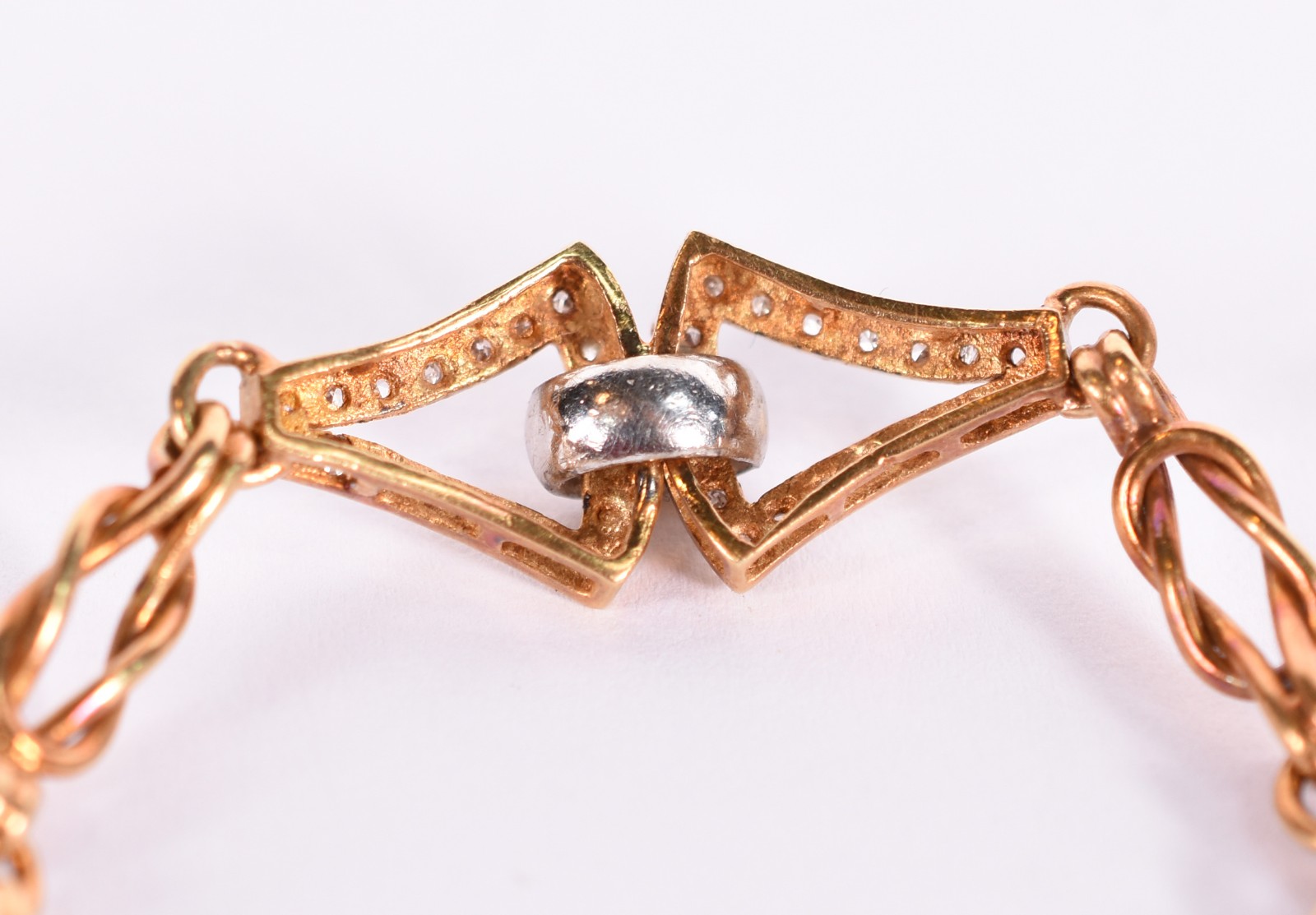 Pulseira de ouro 18 k com 29 brilhantes (Por motivos de segurança a... - foto 3 de 4
