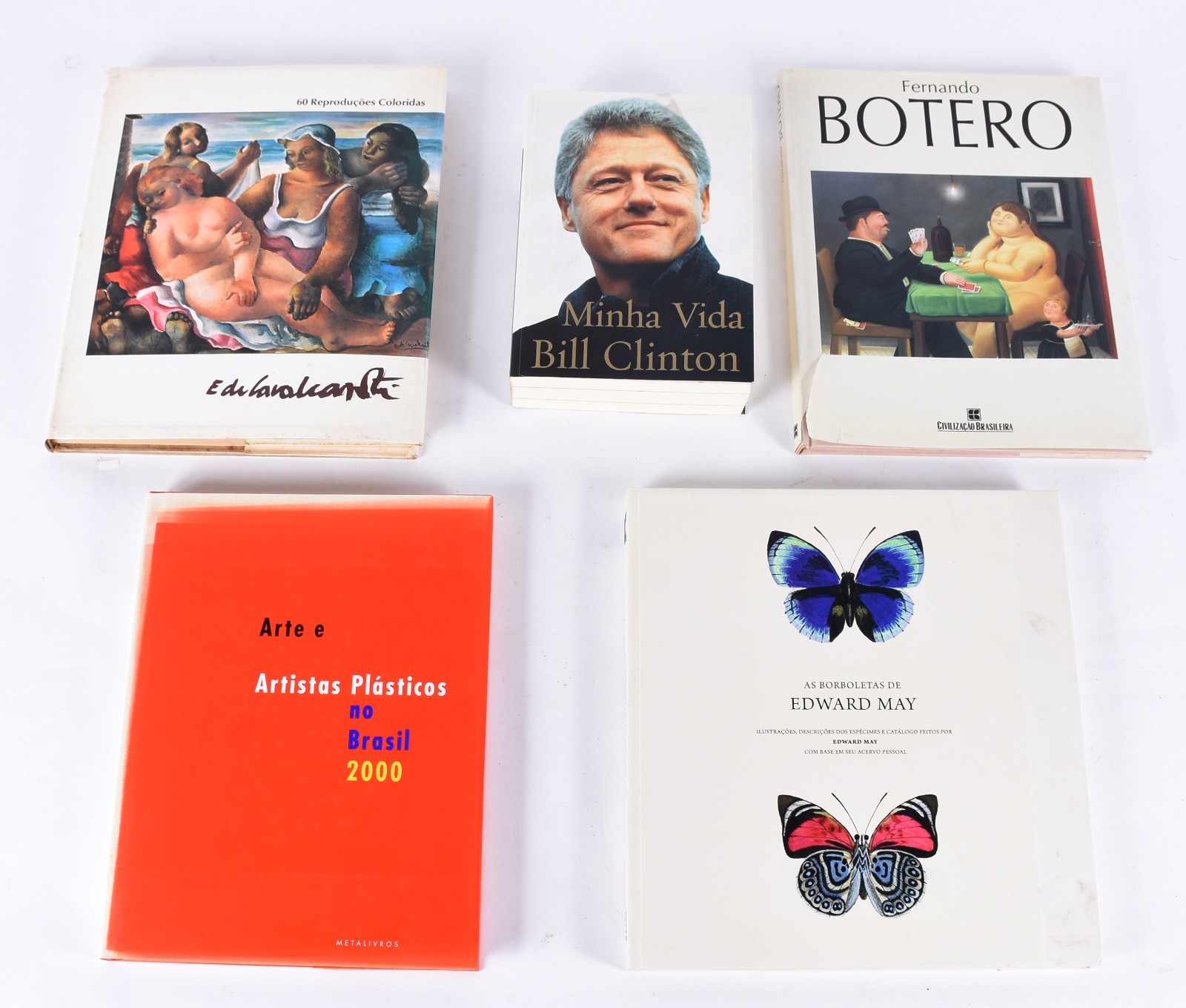 Cinco livros: a) Bill Clinton, minha vida b) Fernando Botero c) Arte... - foto 1 de 8
