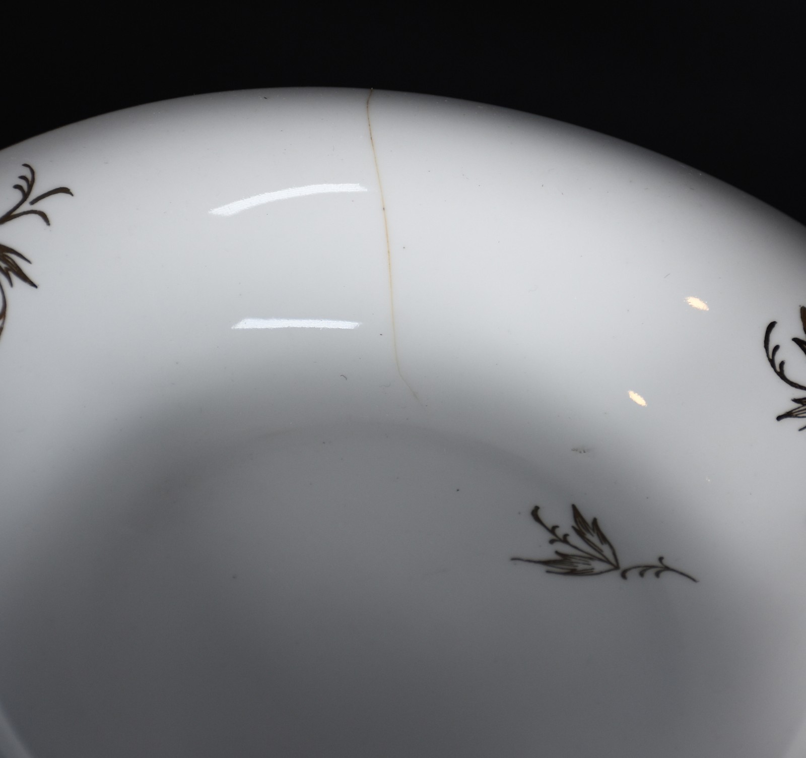 Aparelho de jantar de porcelana tcheca decorados com folhagens e... - foto 5 de 6