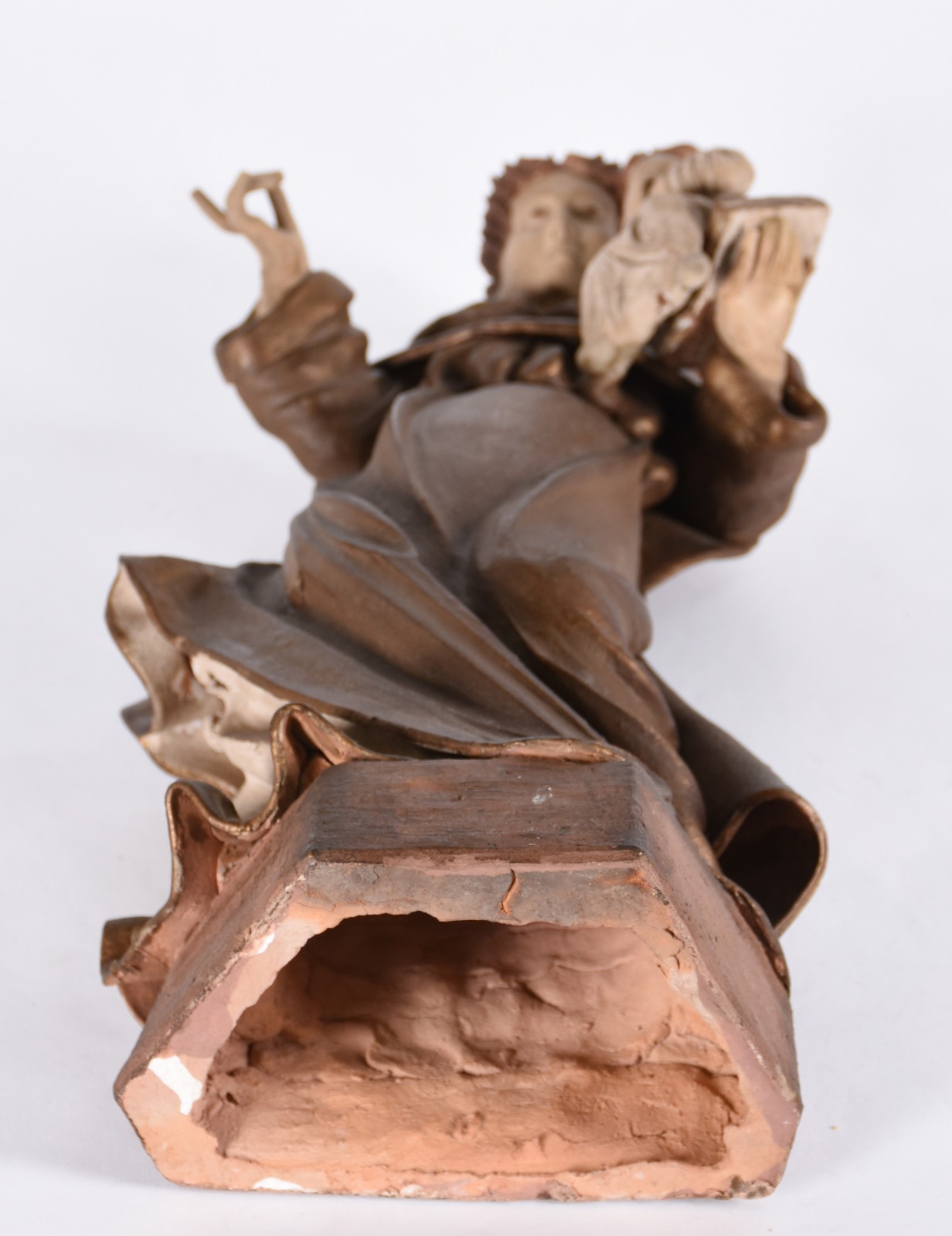 Imagem de terracota século XX representando Santo Antônio. - foto 4 de 4
