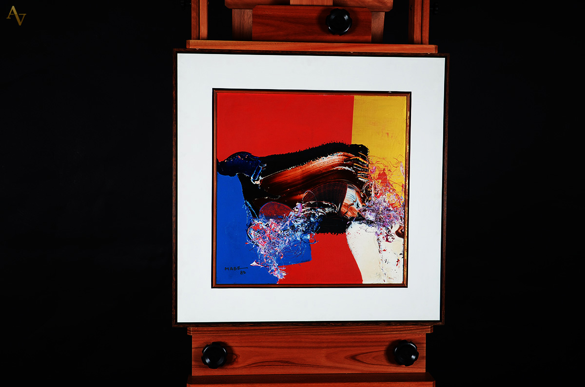 MANABU MABE (1924 /1997)- Abstrato - ost - 51 x 51 - datado 1985 no... - foto 2 de 3