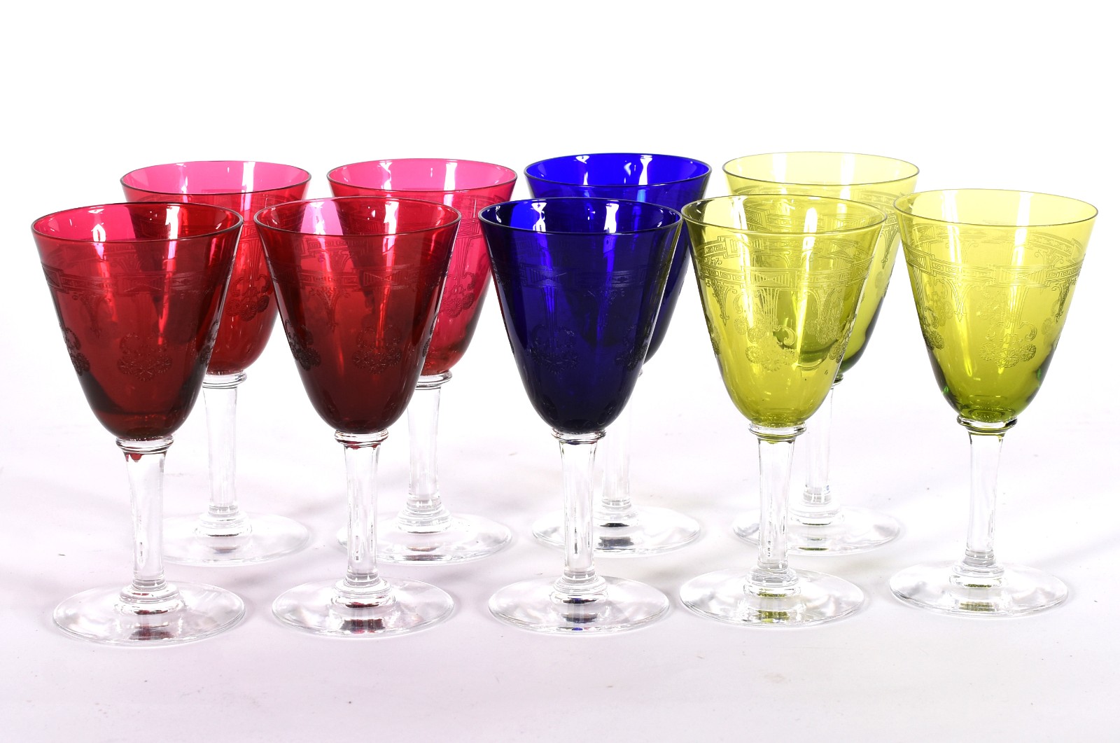 Nove cálices para licor de cristal frances Saint Louis lavrados com... - foto 2 de 3