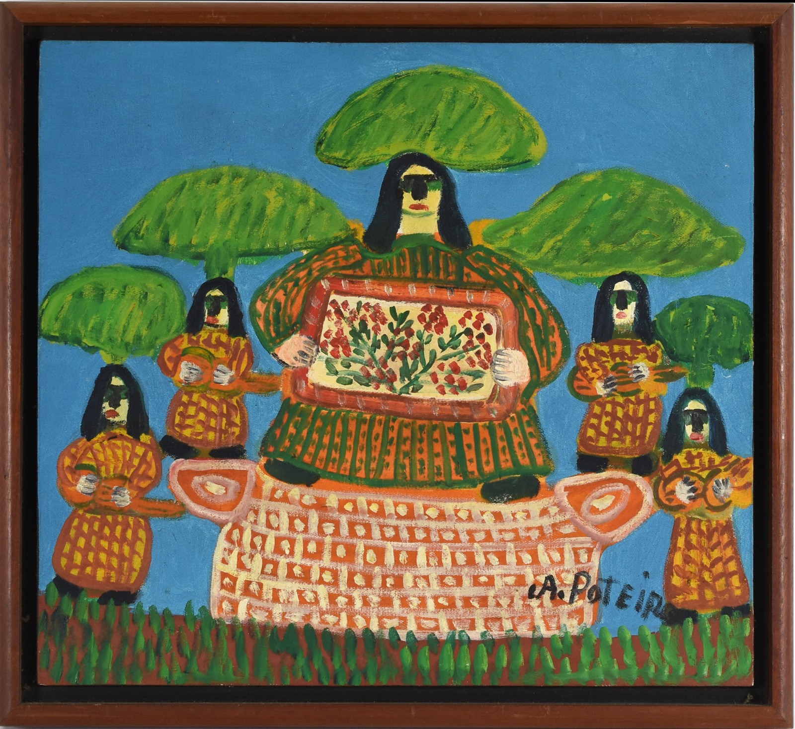 Antônio Poteiro (1925-2010), Figuras e flores - foto 3 de 4