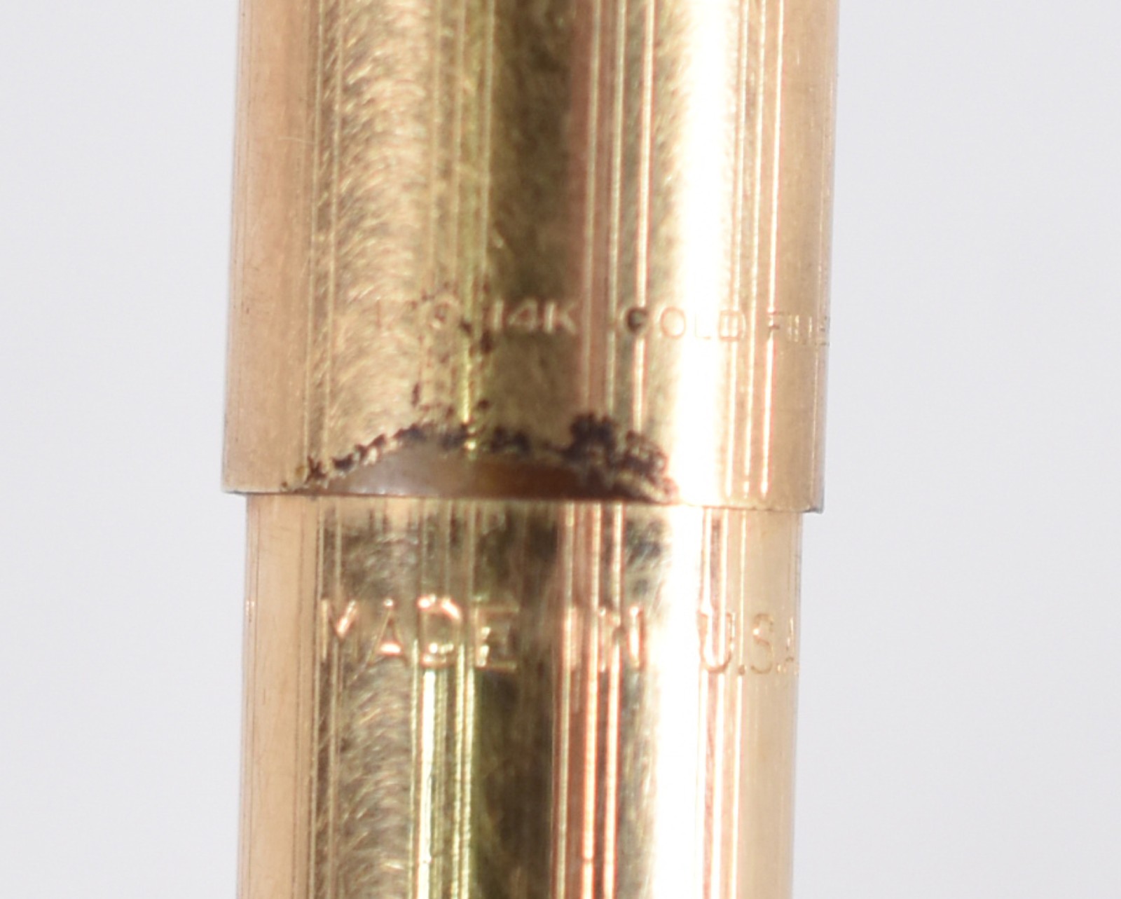 Conjunto de lapiseira e caneta Parker em plaque d'or. - foto 3 de 7