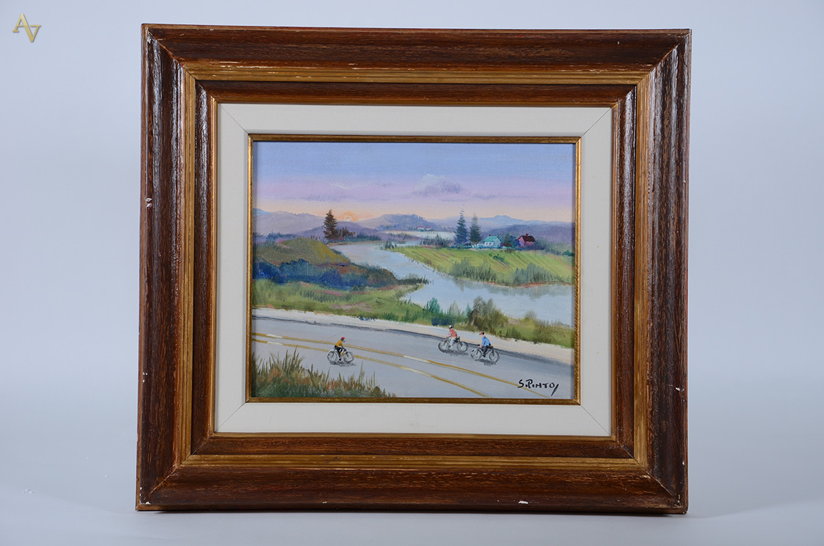 SYLVIO PINTO (1918 - 1997) - Entrada de Ellenville N.Y. - osc - 40 x... - foto 1 de 5