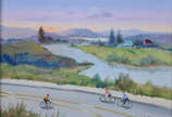 SYLVIO PINTO (1918 - 1997) - Entrada de Ellenvi... - SYLVIO PINTO (1918 - 1997) - Entrada de Ellenville N.Y. - osc - 40 x 50 - datado 1987