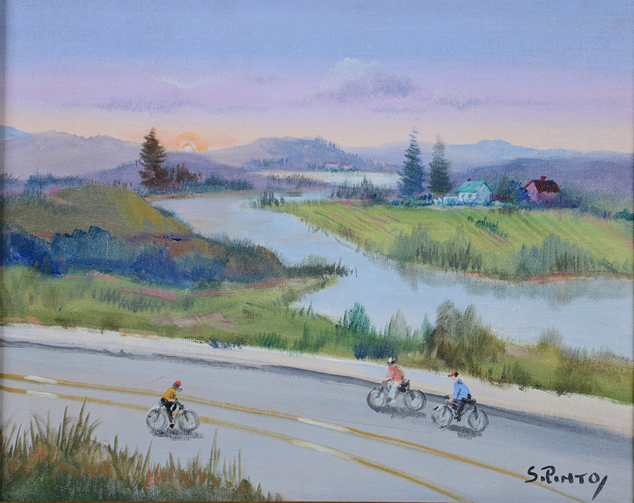 SYLVIO PINTO (1918 - 1997) - Entrada de Ellenville N.Y. - osc - 40 x... - foto 2 de 5