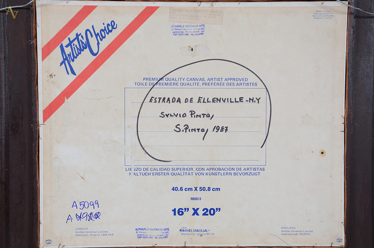 SYLVIO PINTO (1918 - 1997) - Entrada de Ellenville N.Y. - osc - 40 x... - foto 4 de 5