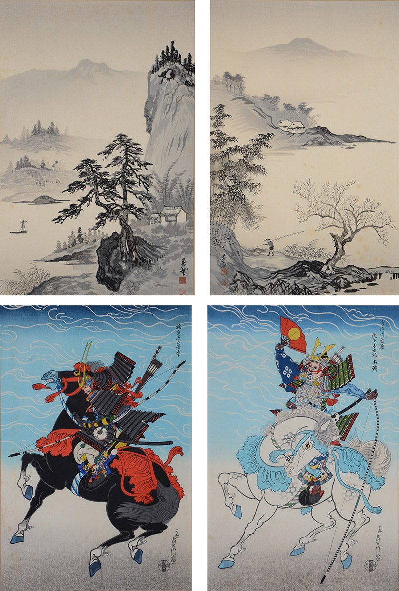 Sete gravuras japonesas. Medidas: 39 x 27 / 36 x 26 / (2x) 38 x 25 /... - foto 1 de 6