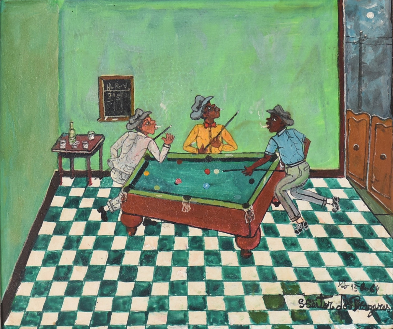 Heitor dos Prazeres (1898-1966), Jogo de Sinuca - foto 1 de 4