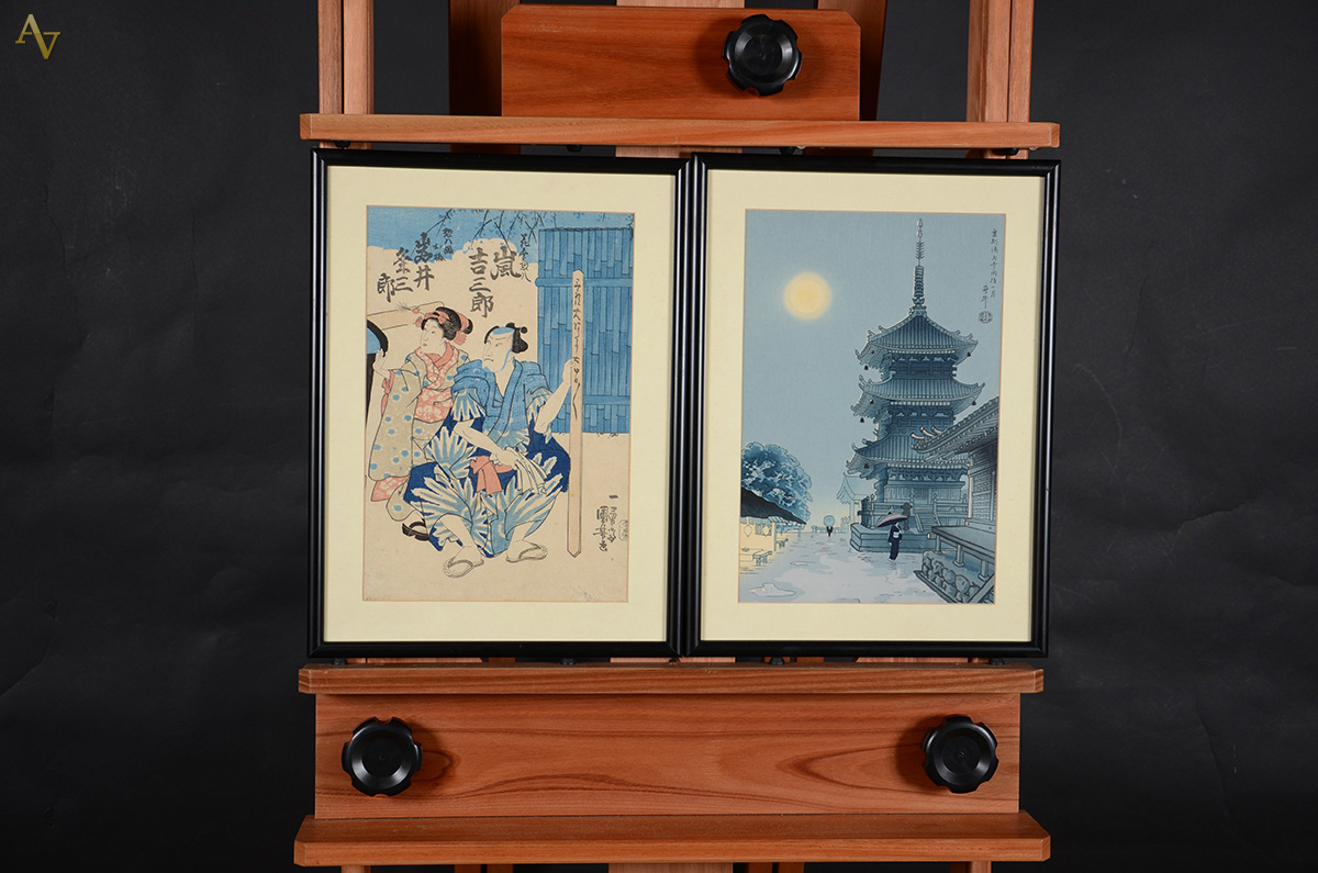 Sete gravuras japonesas. Medidas: 39 x 27 / 36 x 26 / (2x) 38 x 25 /... - foto 6 de 6