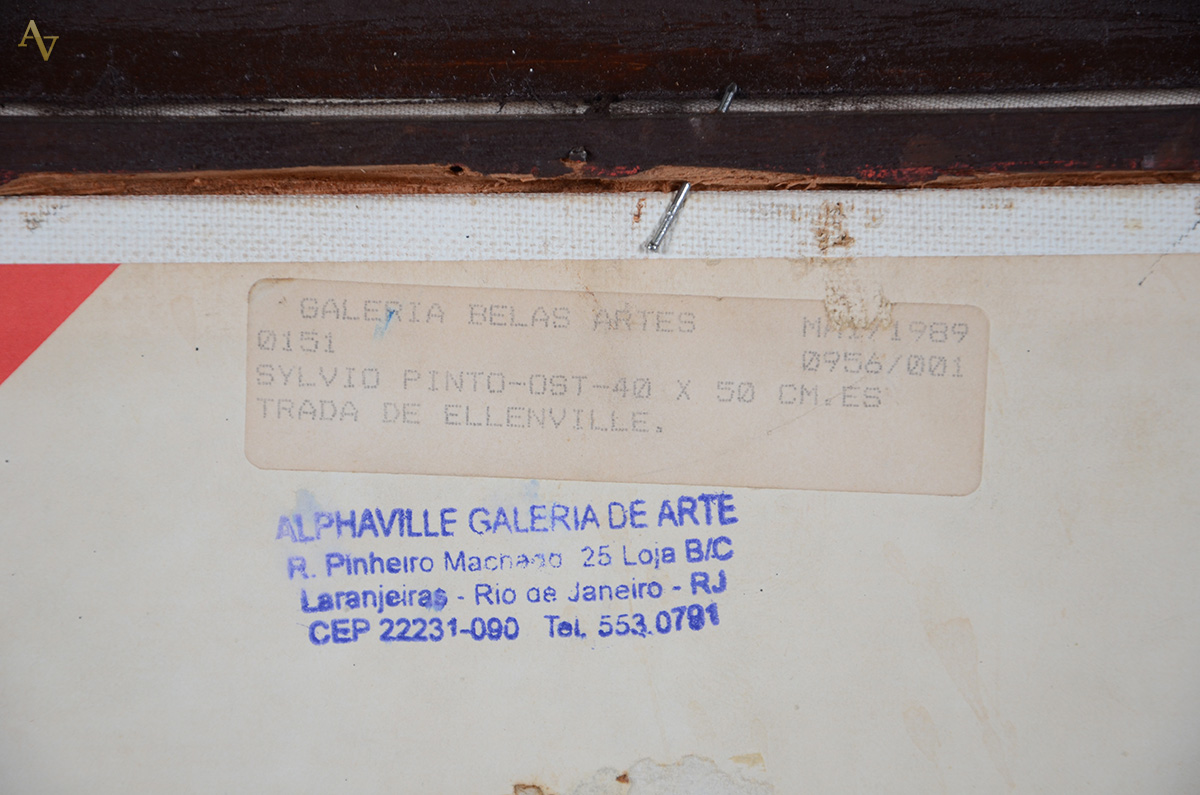 SYLVIO PINTO (1918 - 1997) - Entrada de Ellenville N.Y. - osc - 40 x... - foto 5 de 5