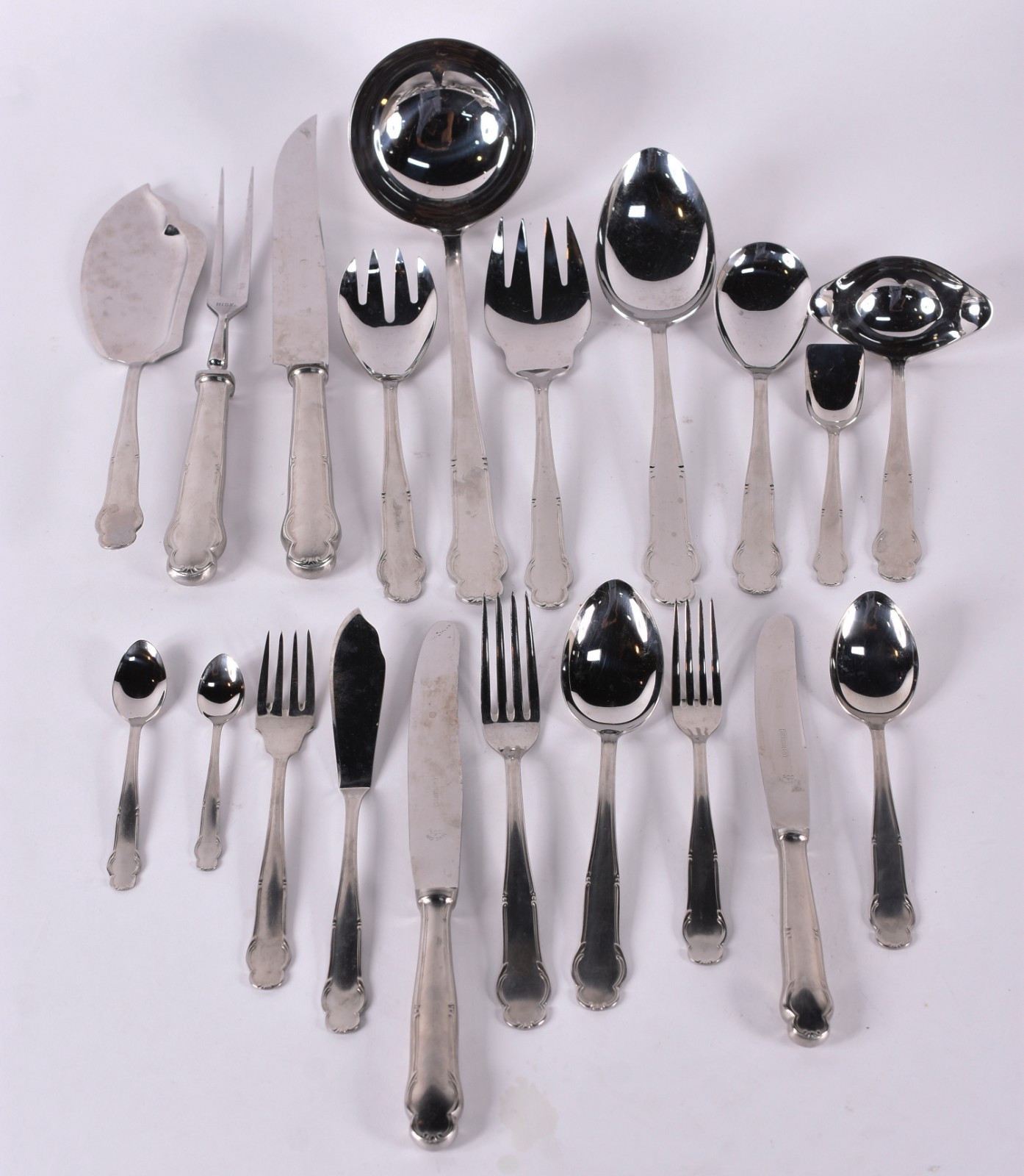 Faqueiro de aço inox Hercules, completo para 12 pessoas, composto de... - foto 1 de 3