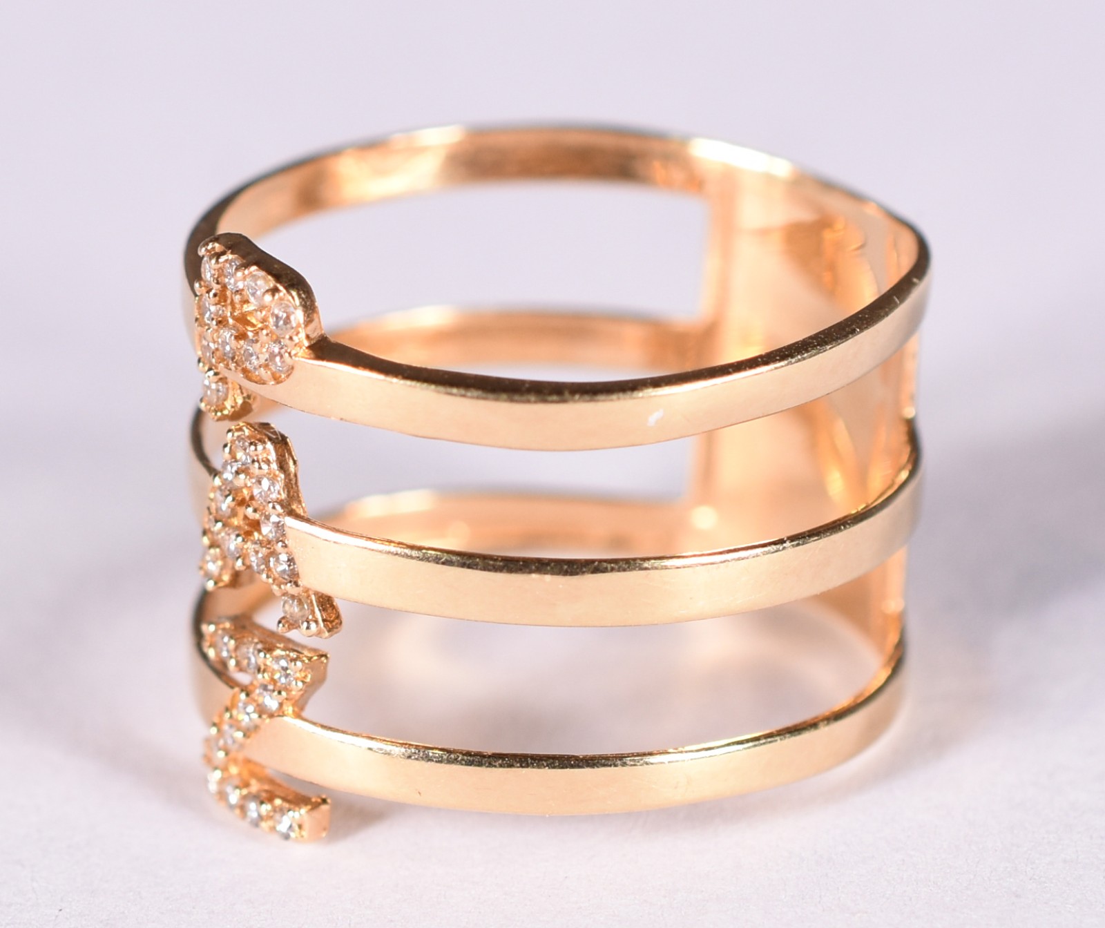 Anel de ouro 18 k, contraste 750, aro 20 (Por motivos de segurança a... - foto 2 de 4