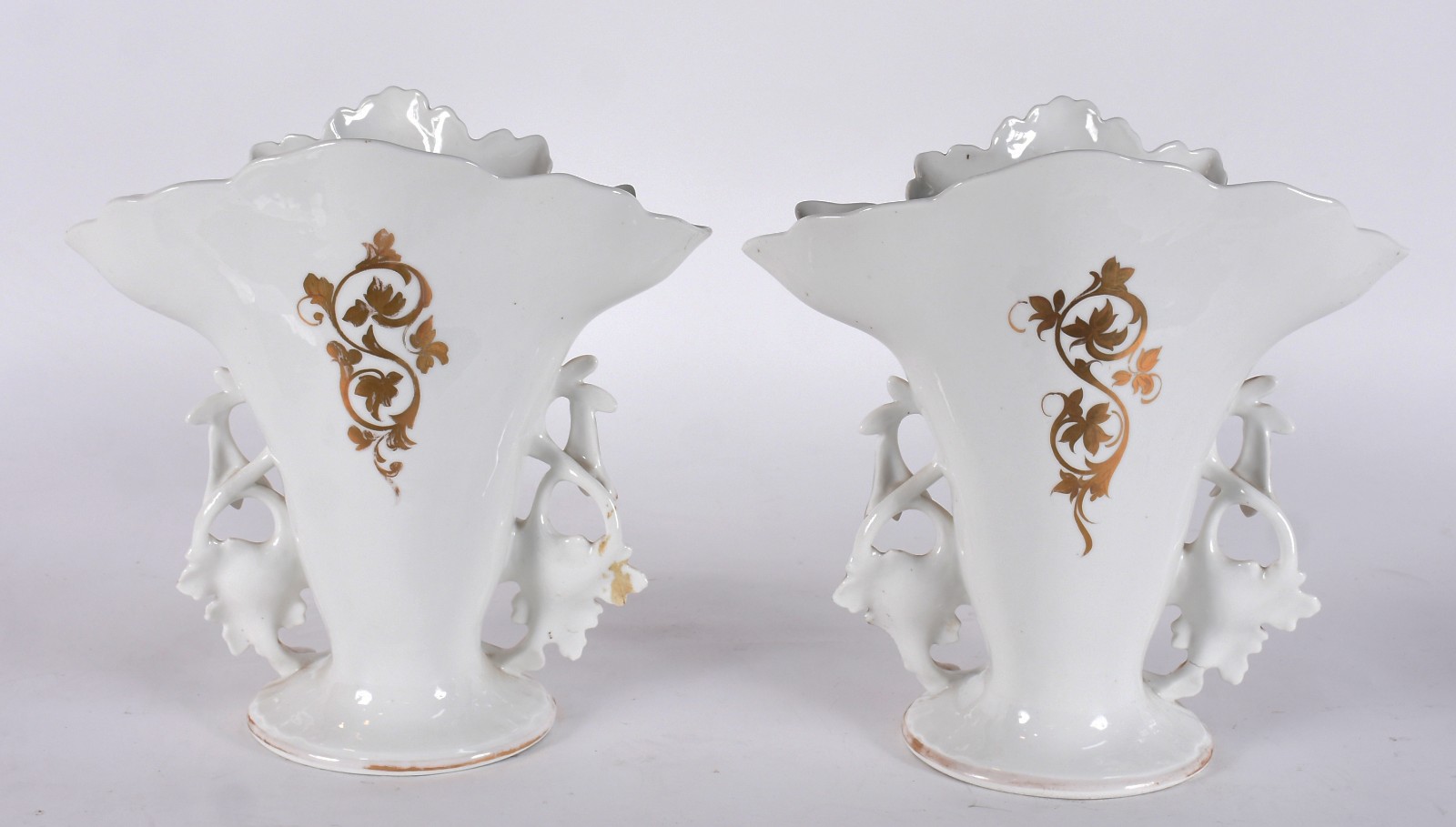Par de imponentes vasos de porcelana francesa Velho Paris ricamente... - foto 4 de 7