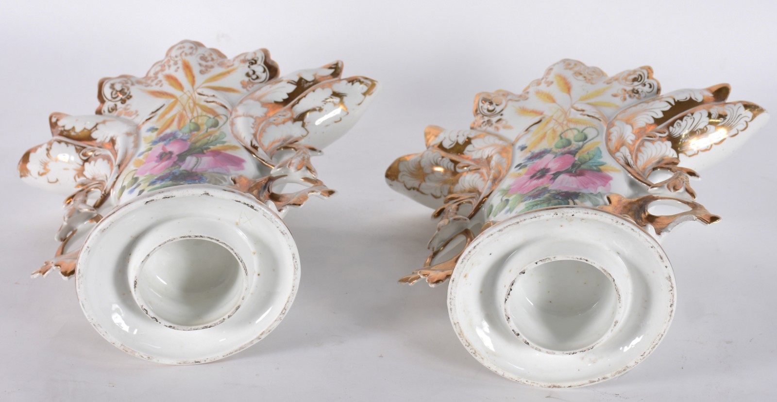 Par de imponentes vasos de porcelana francesa Velho Paris ricamente... - foto 7 de 7