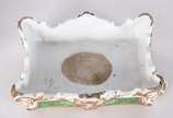Relógio de porcelana francesa Velho Paris ricam... - Relógio de porcelana francesa Velho Paris ricamente decorado com policromia floral sobre fundo verde e realces dourados, mostrador de porcelana ...