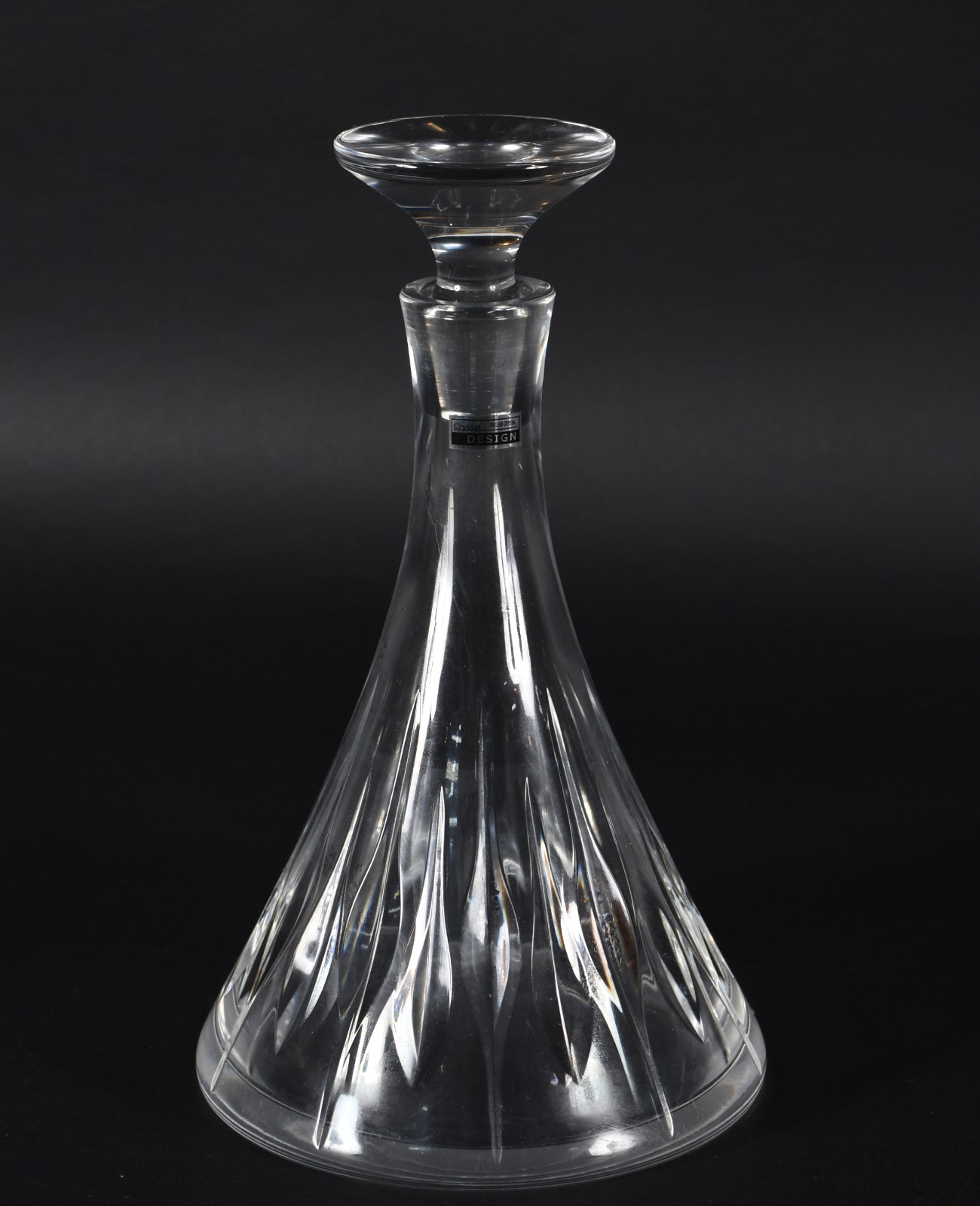 Captain Decanteur - Garrafa de cristal com base redonda larga, dita... - foto 1 de 5