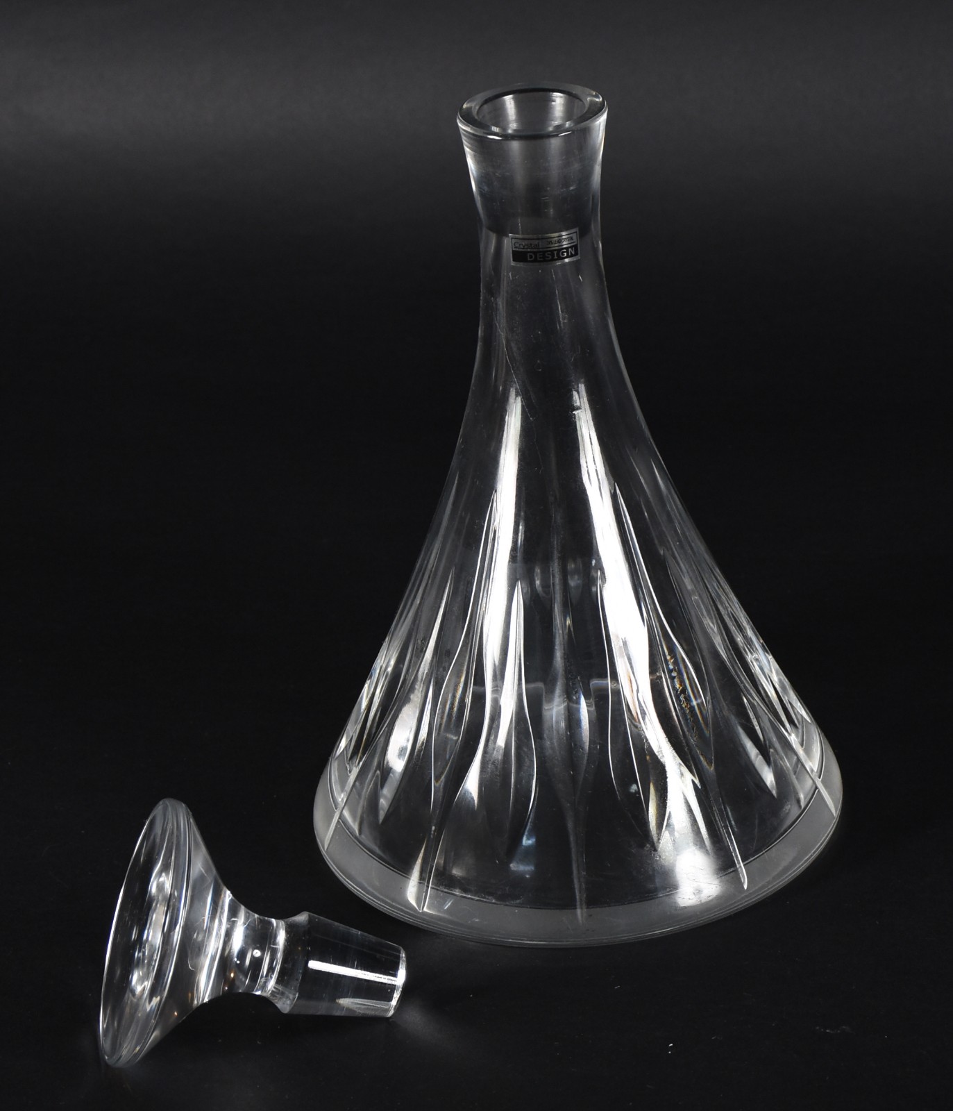 Captain Decanteur - Garrafa de cristal com base redonda larga, dita... - foto 3 de 5