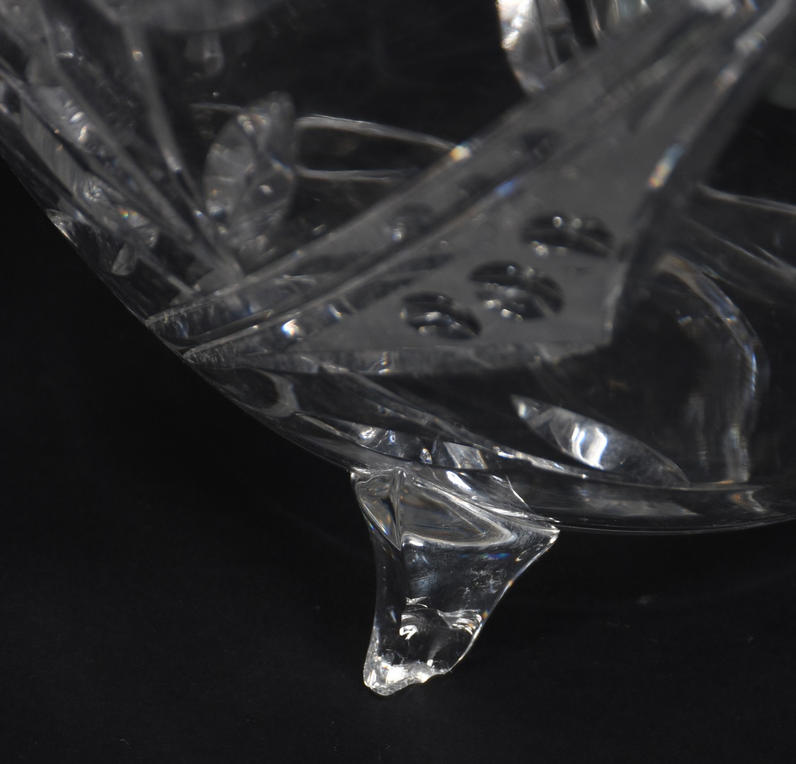 Poncheira em demi cristal lapidado com 10 canecas e concha (pé... - foto 6 de 7