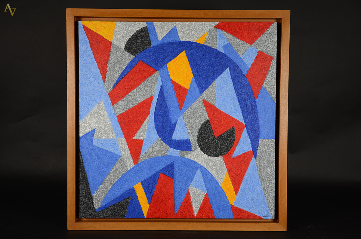 CLAUDIO TOZZI - Dança - datado 2005 - ast colada em placa - 90 x 90
