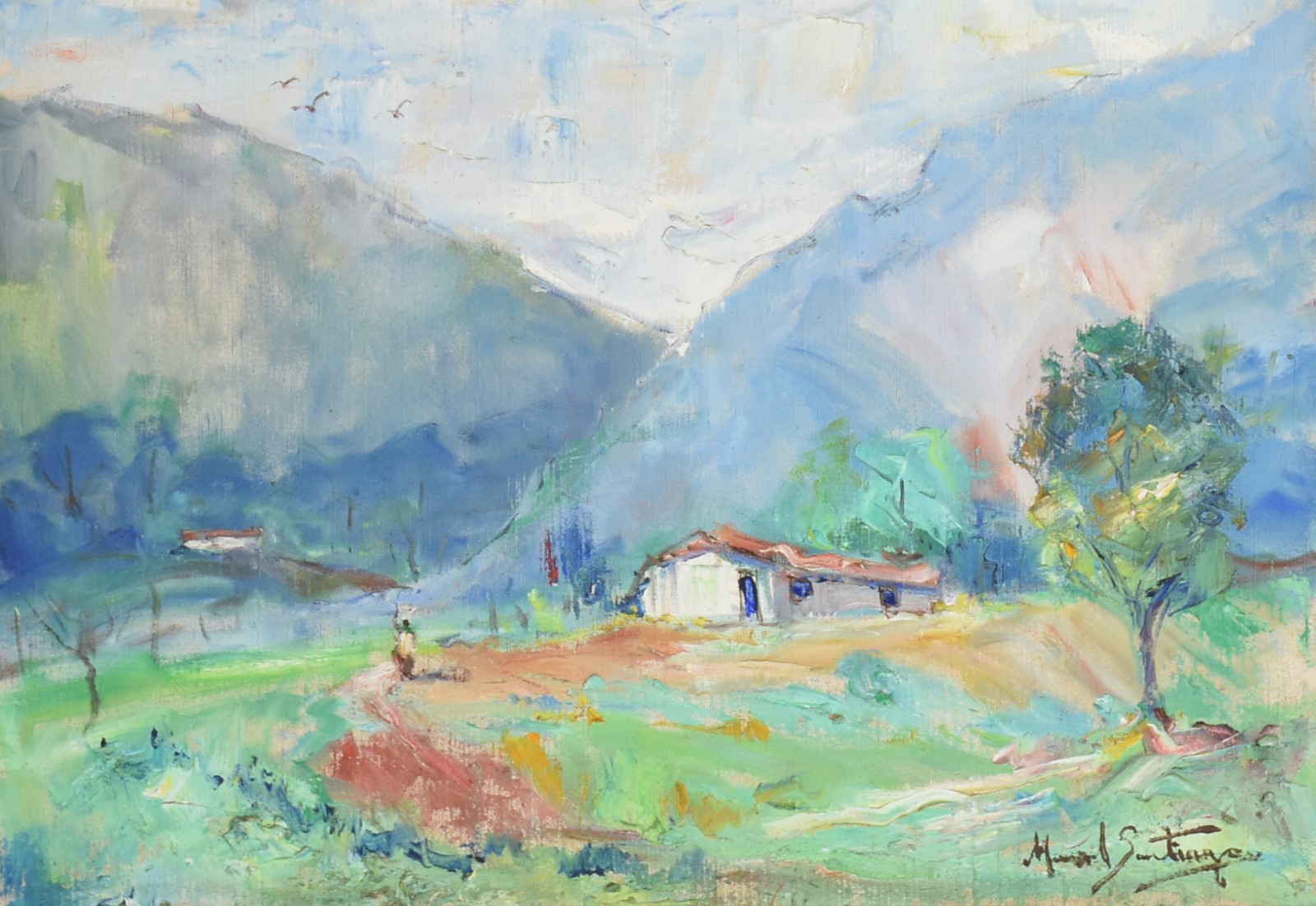Manoel Santiago (1897-1987), Paisagem com casa - foto 1 de 4