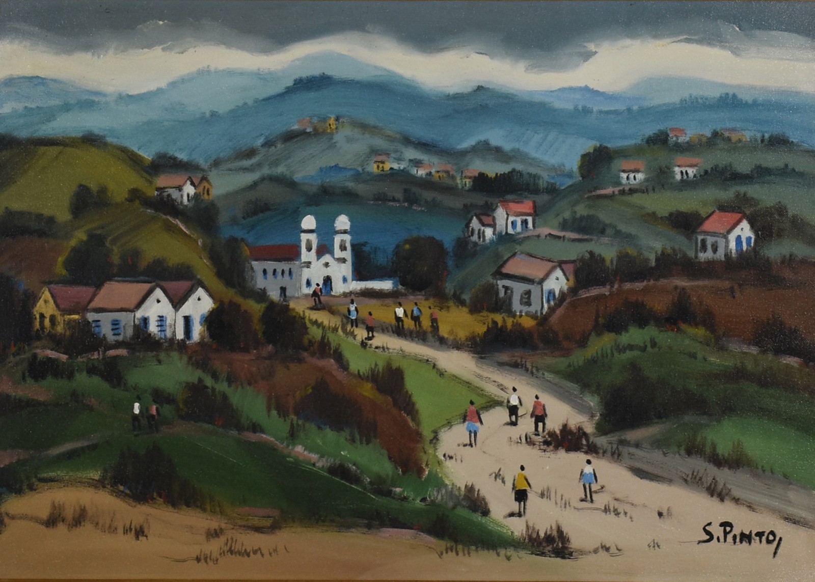 Sylvio Pinto (1918-1997), Casario com Paisagem - foto 1 de 4