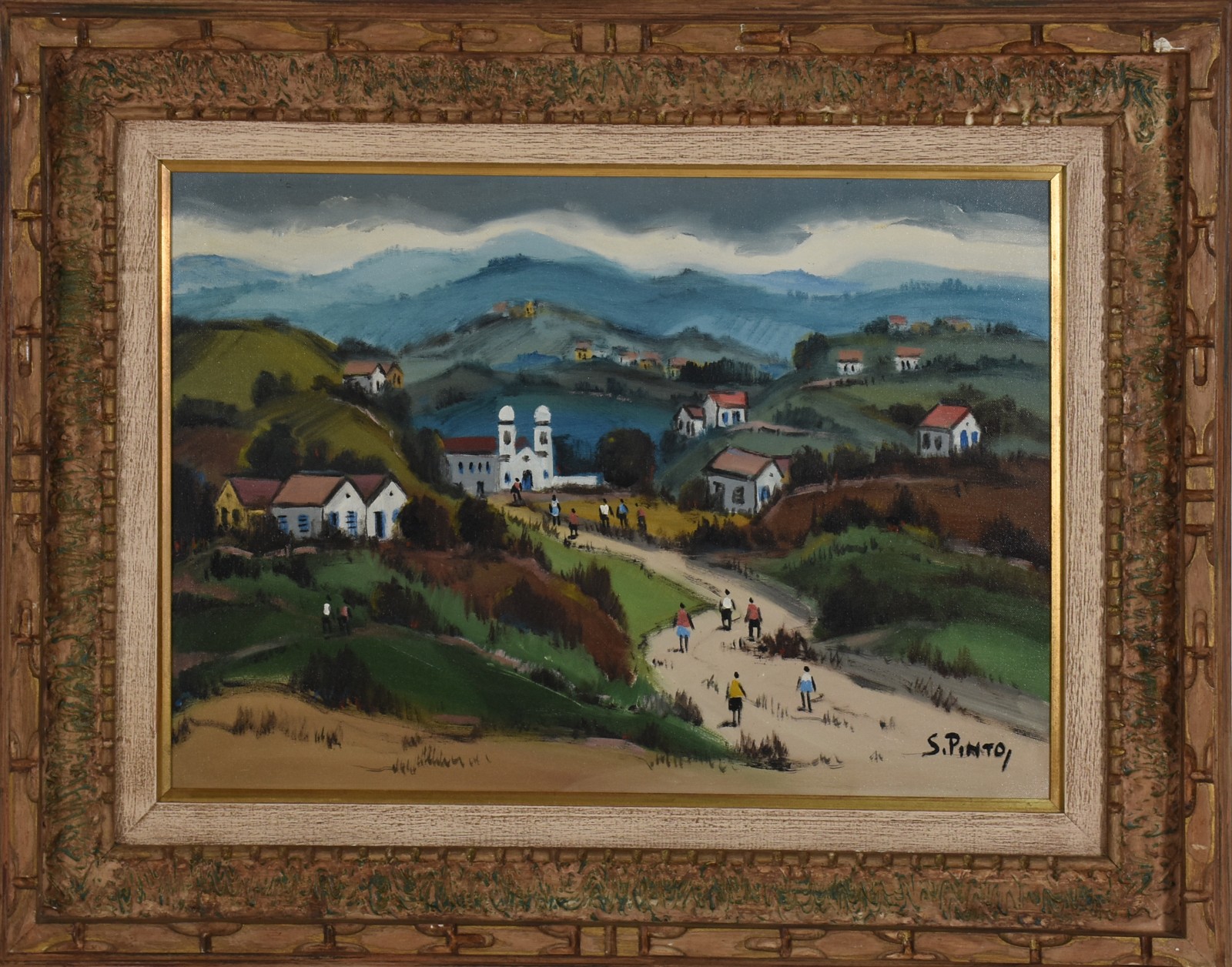 Sylvio Pinto (1918-1997), Casario com Paisagem - foto 2 de 4