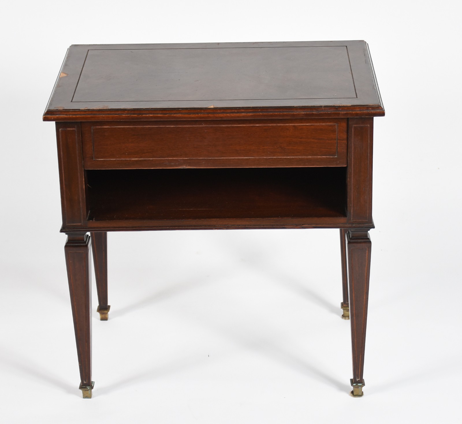 Mesa de madeira nobre parquetada com selo da Renascença Móveis, tampo... - foto 2 de 8