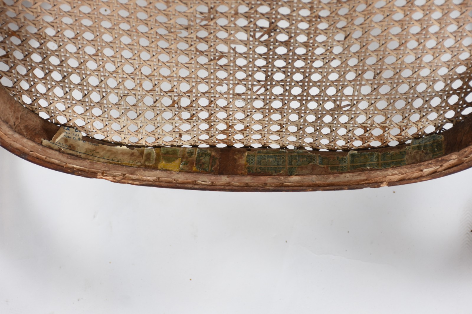 Cadeira de balanço de madeira nobre, estilo austríaco Thonet, assento... - foto 6 de 7