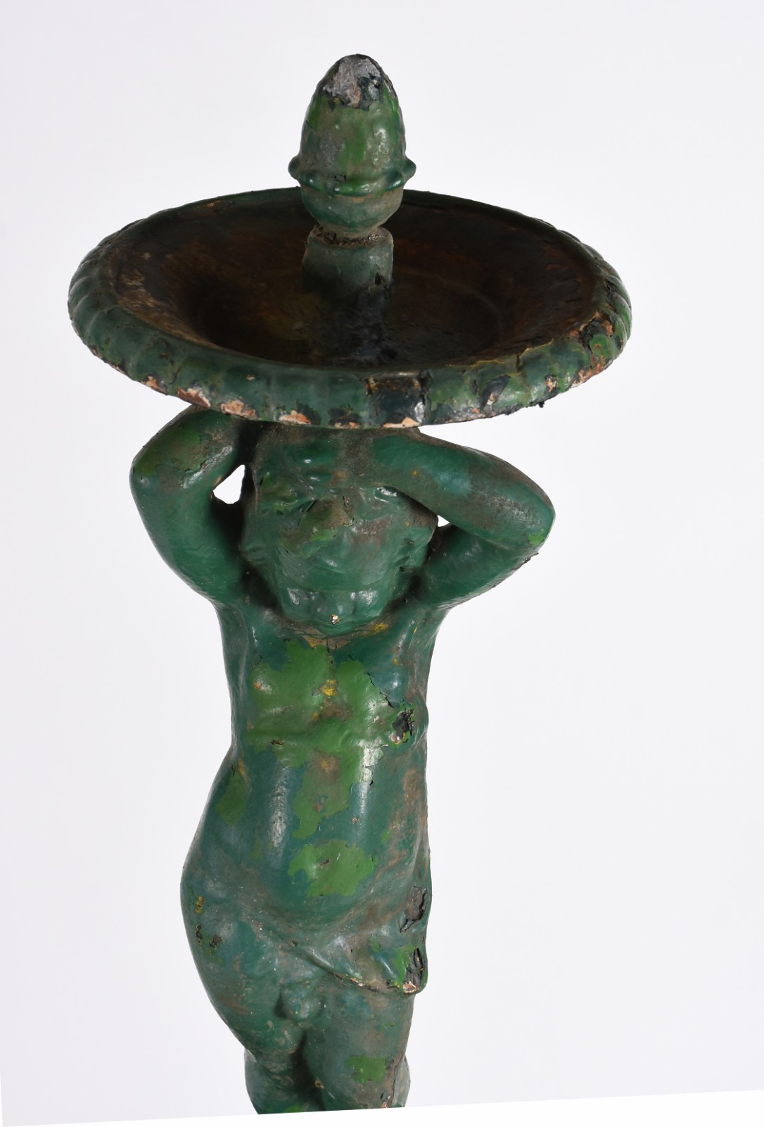 Chafariz francês, século XIX de ferro pintado na cor verde, com... - foto 3 de 6