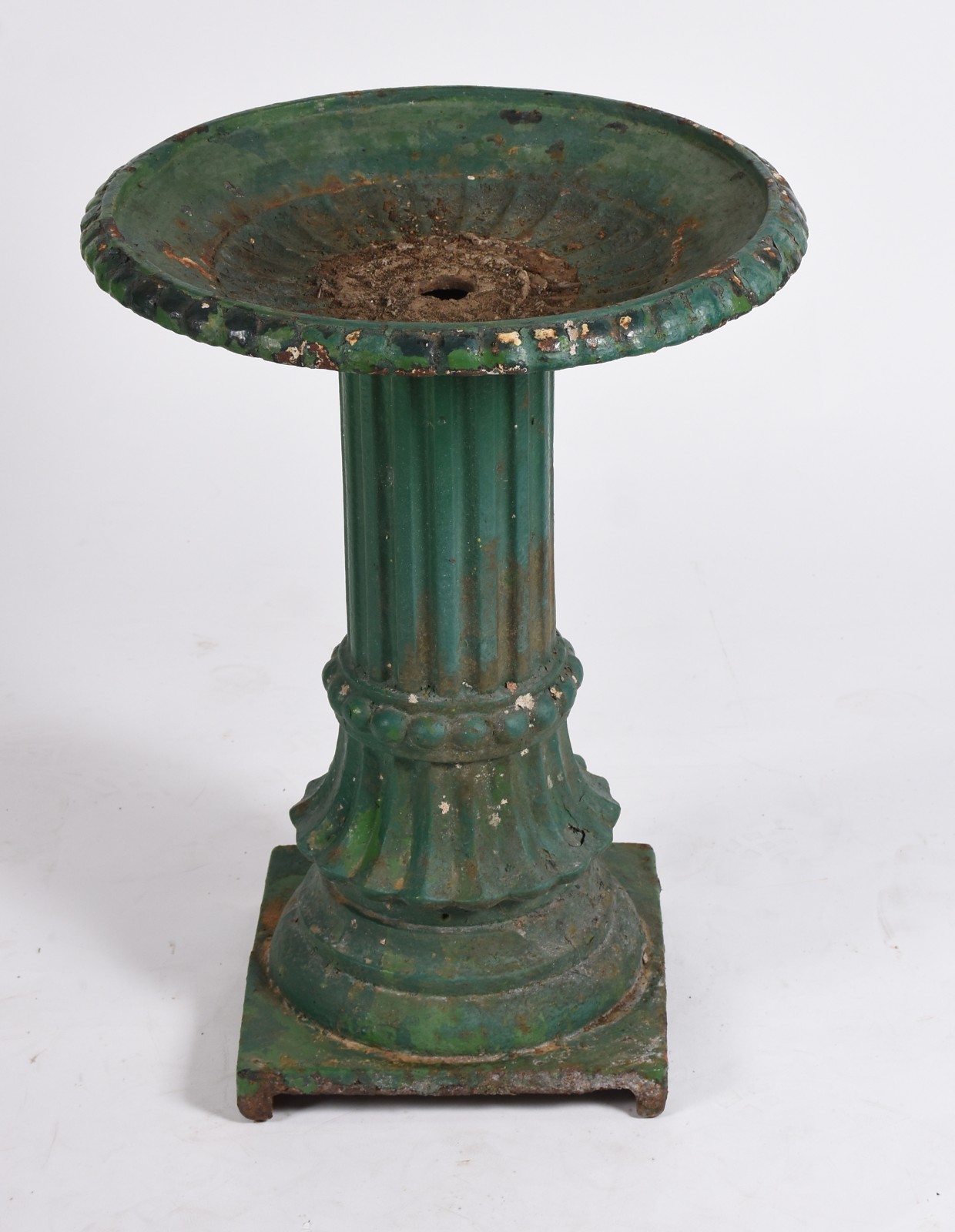 Chafariz francês, século XIX de ferro pintado na cor verde, com... - foto 4 de 6