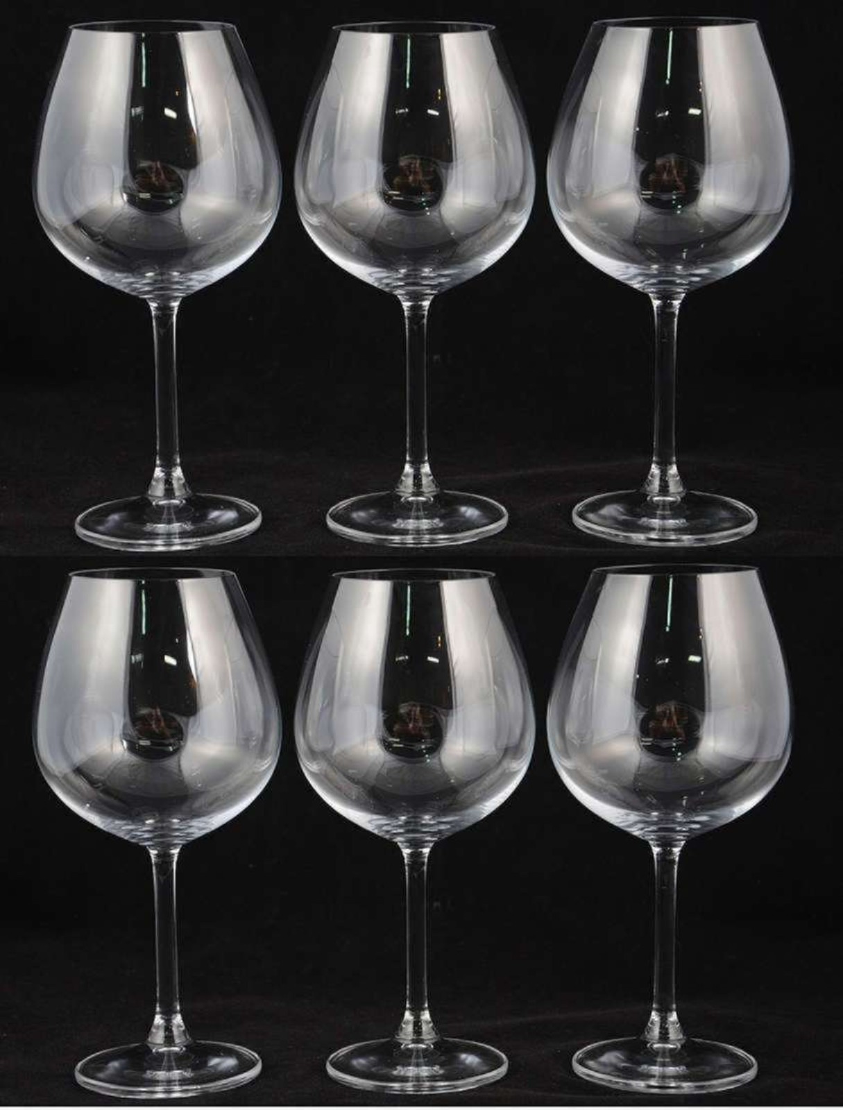 Seis taças de cristal feitio ballon, 650 ml. - foto 1 de 2