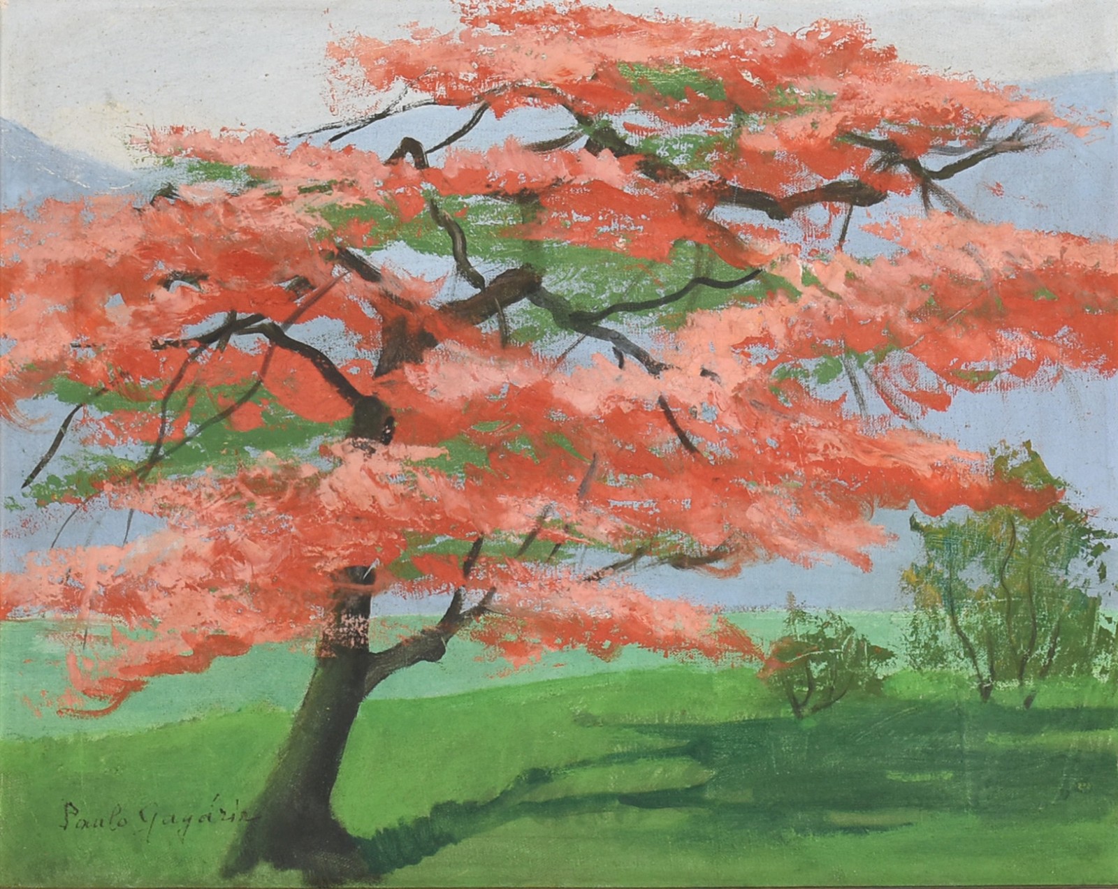 Paulo Gagarin (1885-1980), Paisagem com flamboyant - foto 1 de 4